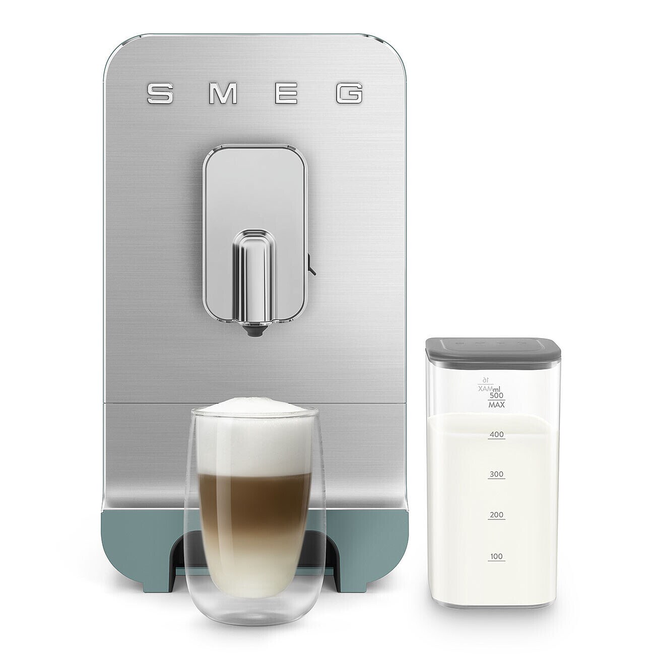 SMEG BCC13EGMEU Kompakt-Kaffeevollautomat mit Milchsystem Emerald Green-Matt