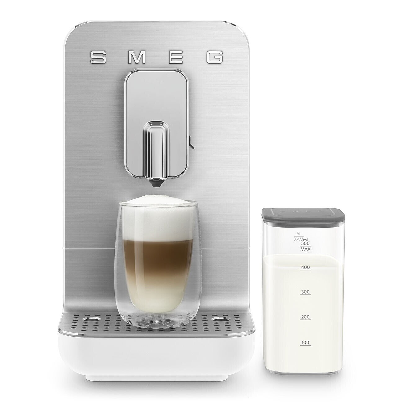 SMEG BCC13WHMEU Kompakt-Kaffeevollautomat mit Milchsystem Weiß-Matt