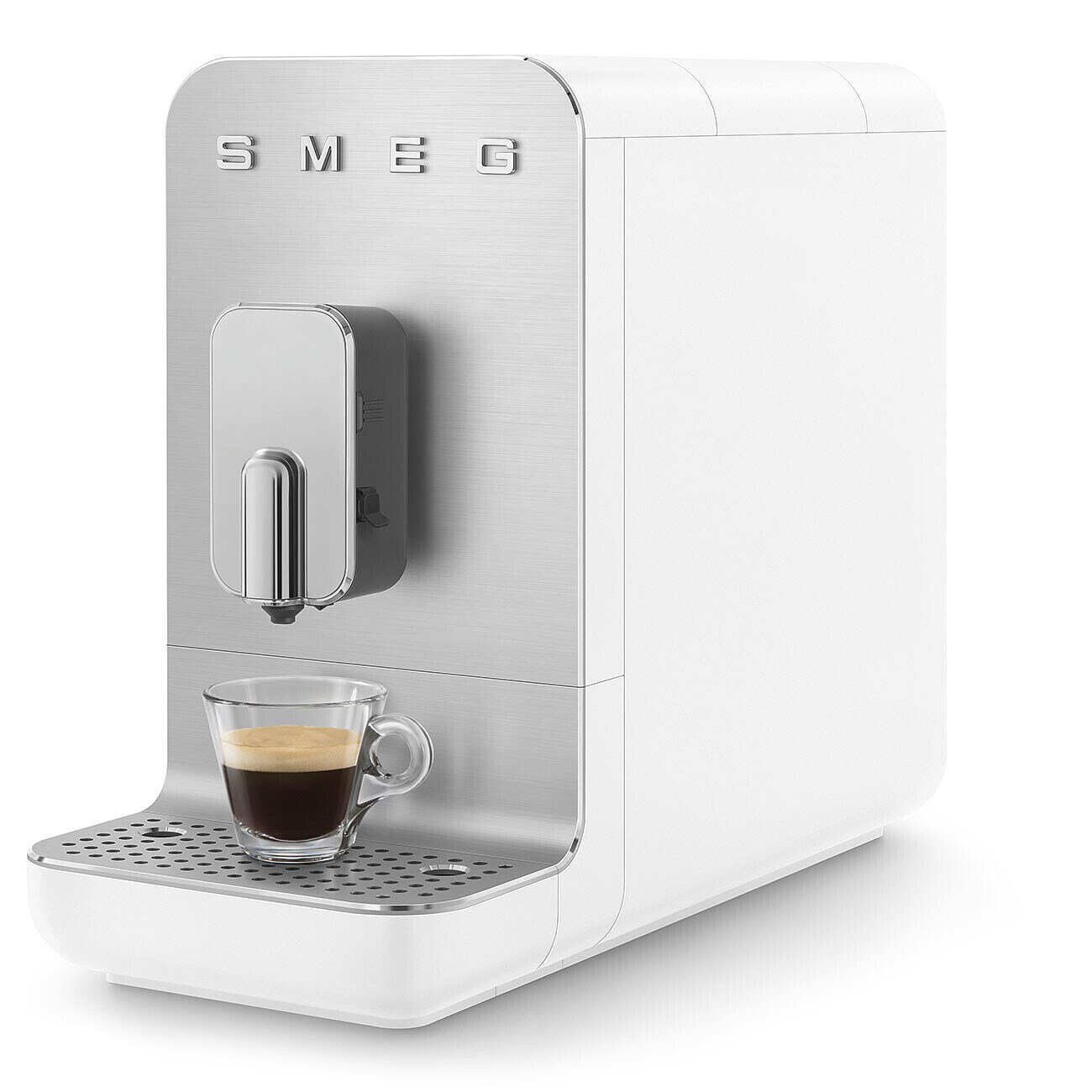 SMEG BCC13WHMEU Kompakt-Kaffeevollautomat mit Milchsystem Weiß-Matt