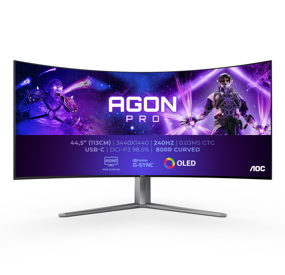 AOC AGON AG456UCZD 113cm (44,5") UWQHD OLED Gaming Monitor 21:9 HDMI/DP 240Hz