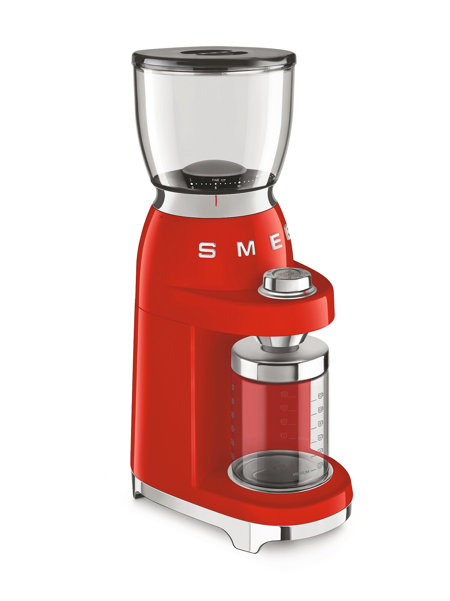 SMEG CGF11RDEU 50s Style Kaffeemühle Rot