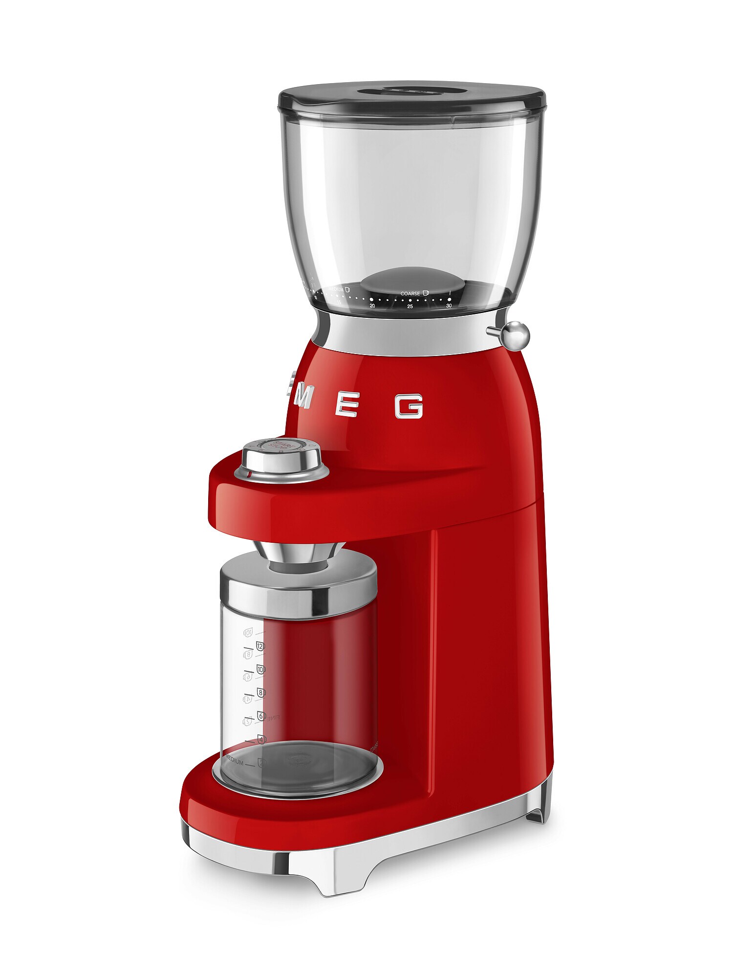 SMEG CGF11RDEU 50s Style Kaffeemühle Rot