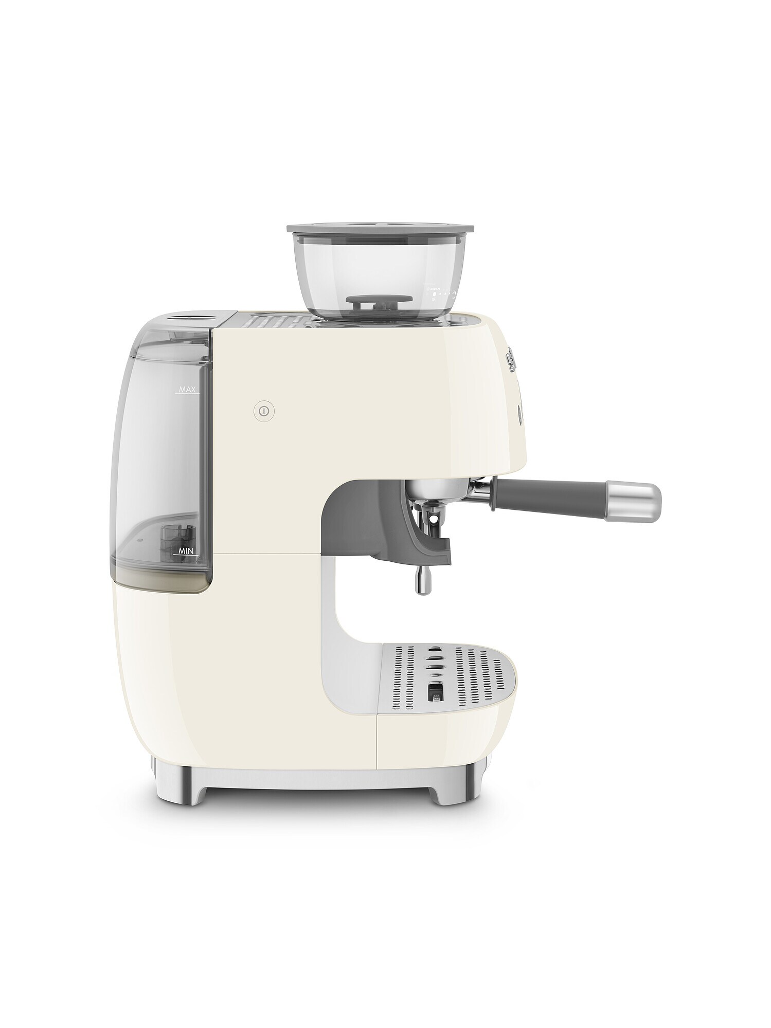 SMEG EGF03CREU 50s Style Siebträgermaschine mit Kaffeemühle Creme