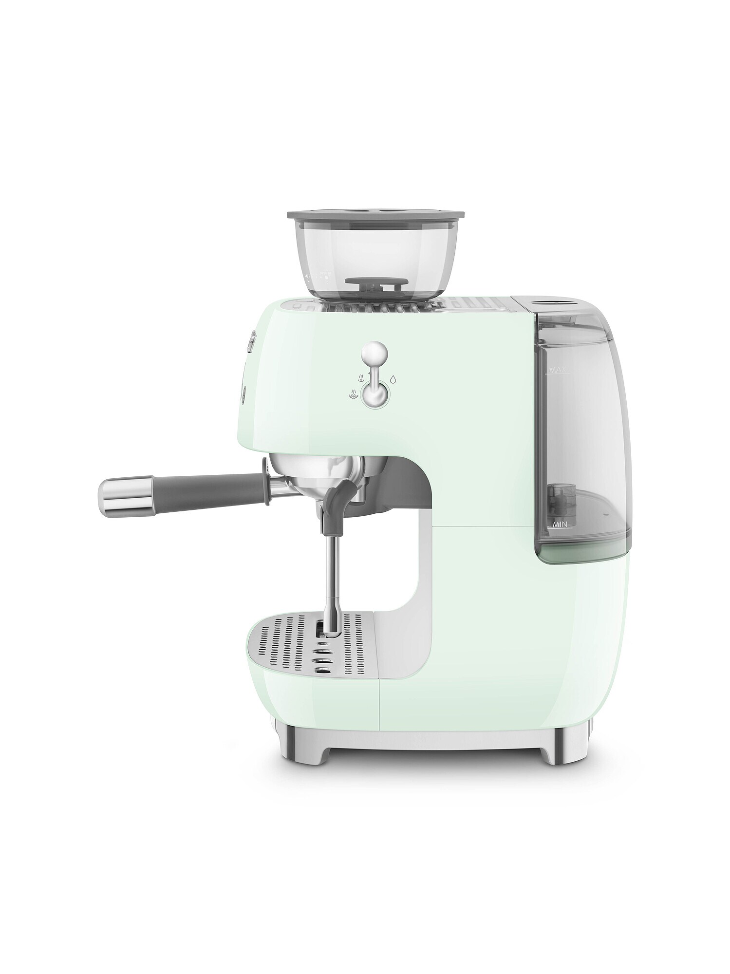 SMEG EGF03PGEU 50s Style Siebträgermaschine mit Kaffeemühle Pastellgrün