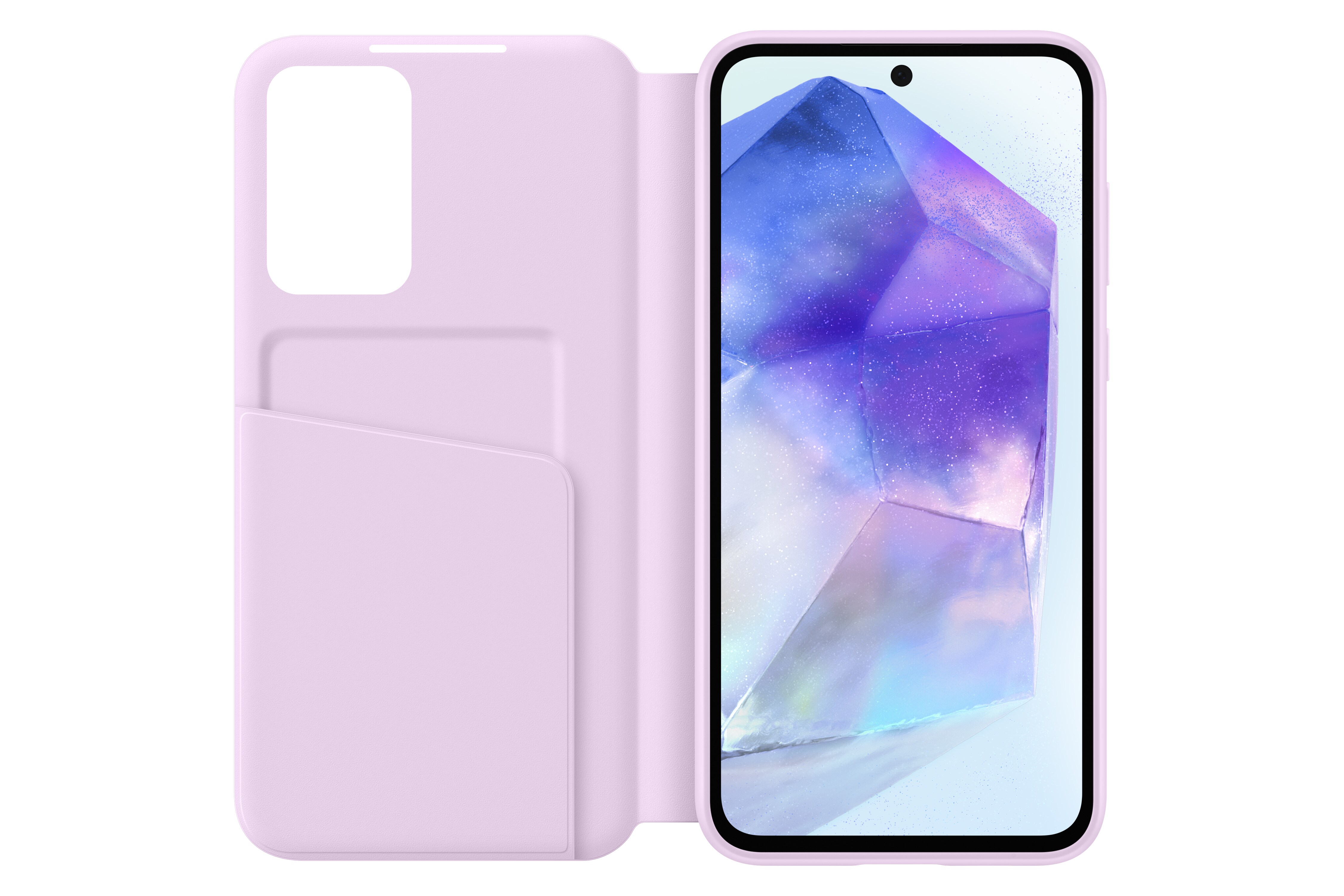 Samsung Smart View Wallet Case EF-ZA556 für Galaxy A55 (5G) Lavendel