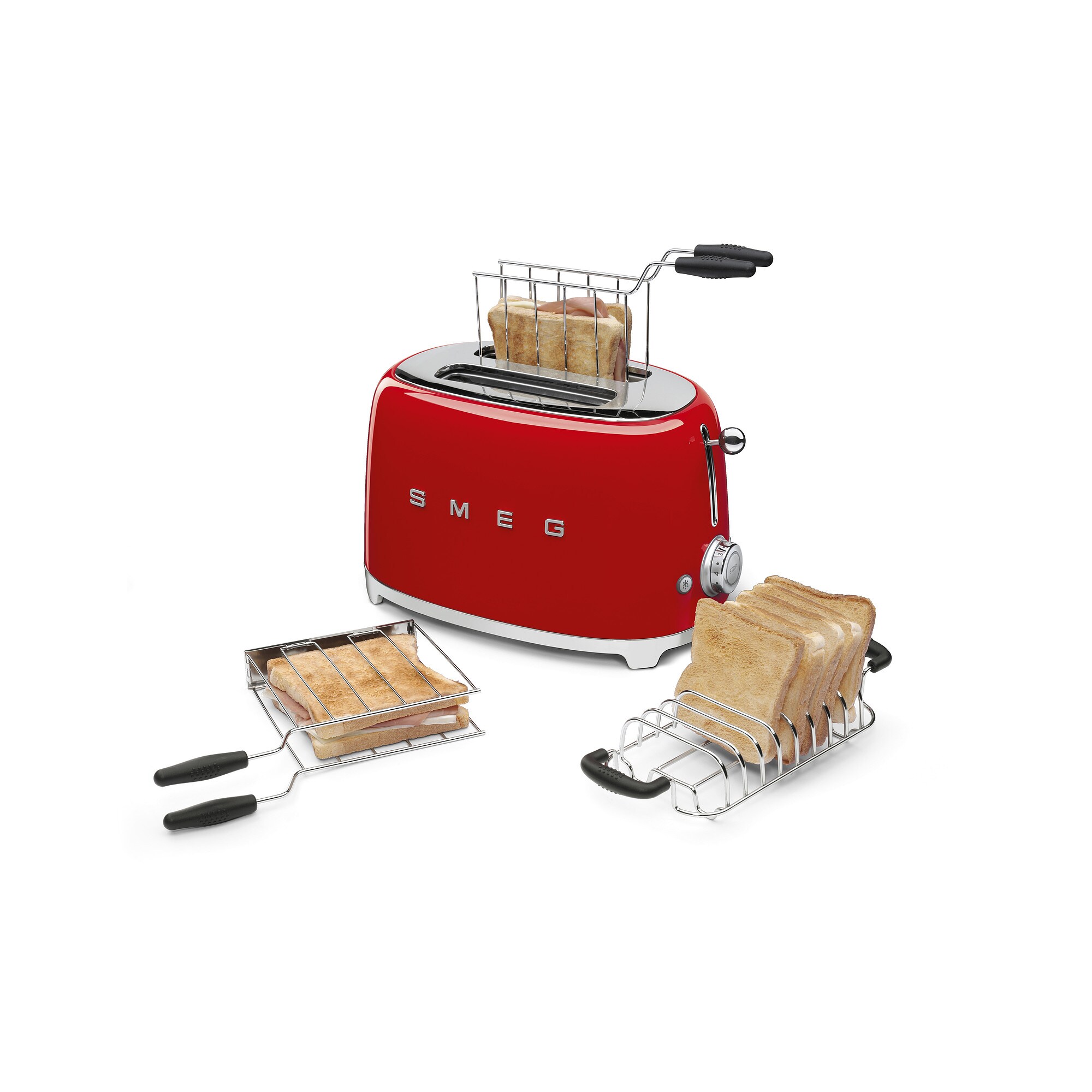 SMEG TSF01RDEU 50s Style Toaster Rot