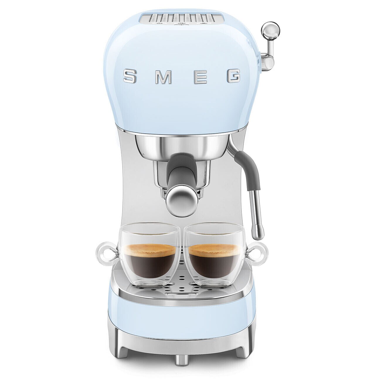 SMEG ECF02PBEU 50s Style Espresso-Kaffeemaschine Pastellblau