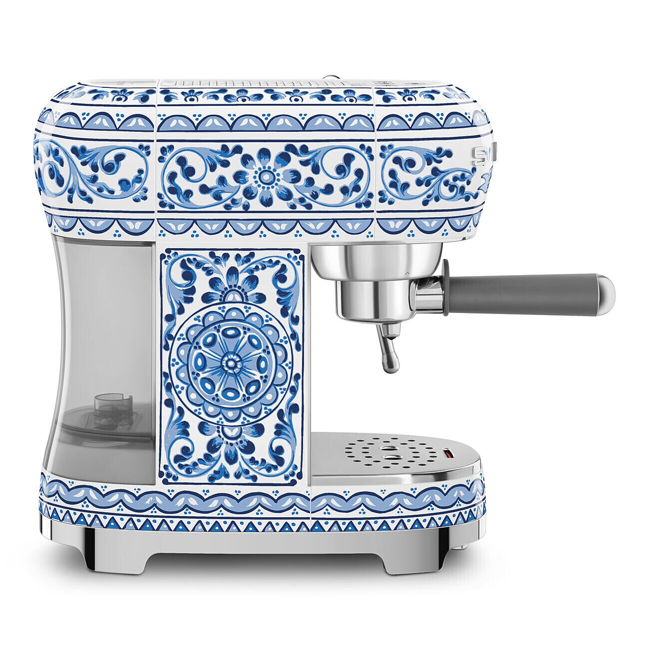 SMEG ECF02DGBEU Dolce &amp; Gabbana Espresso-Kaffeemaschine Blu Mediterraneo