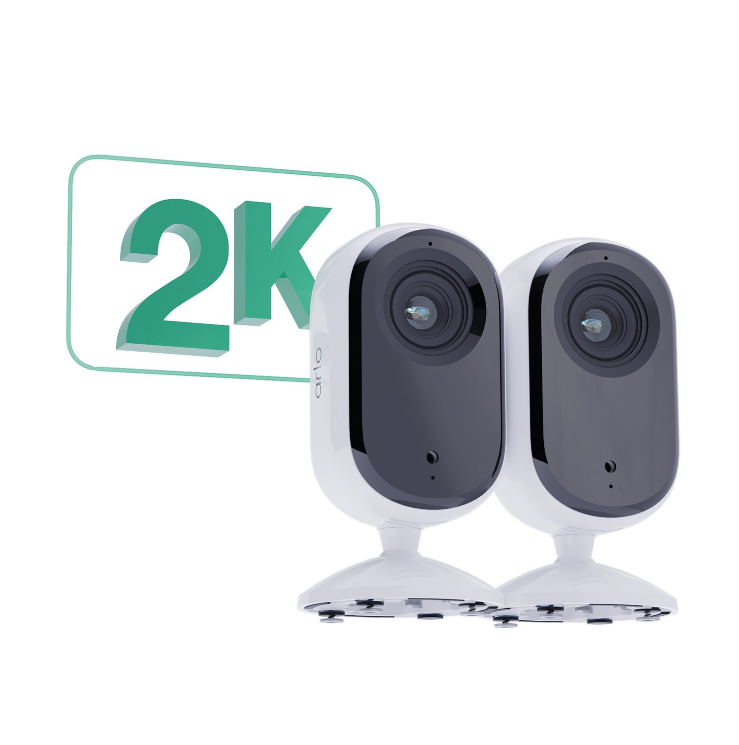 Arlo Essential 2 2K Indoor Kamera - 2er Set weiß