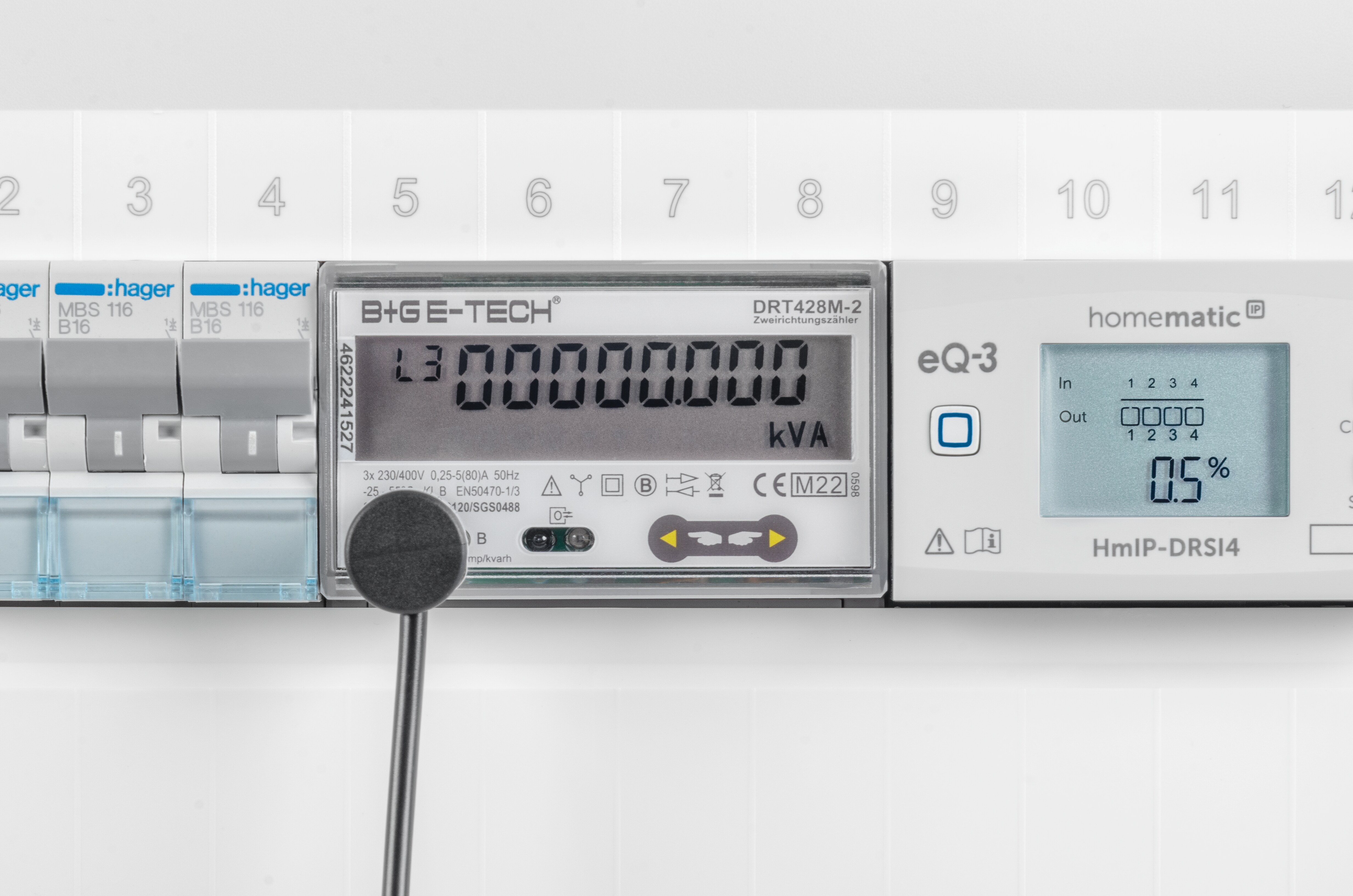 Homematic IP Schnittstelle für digitale Stromzähler HmIP-ESI-LED