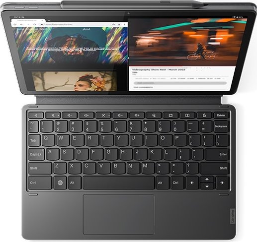 Lenovo Tab P11 Pro G2 Keyboard Pack Tabletschutzhülle mit Tastatur Grau