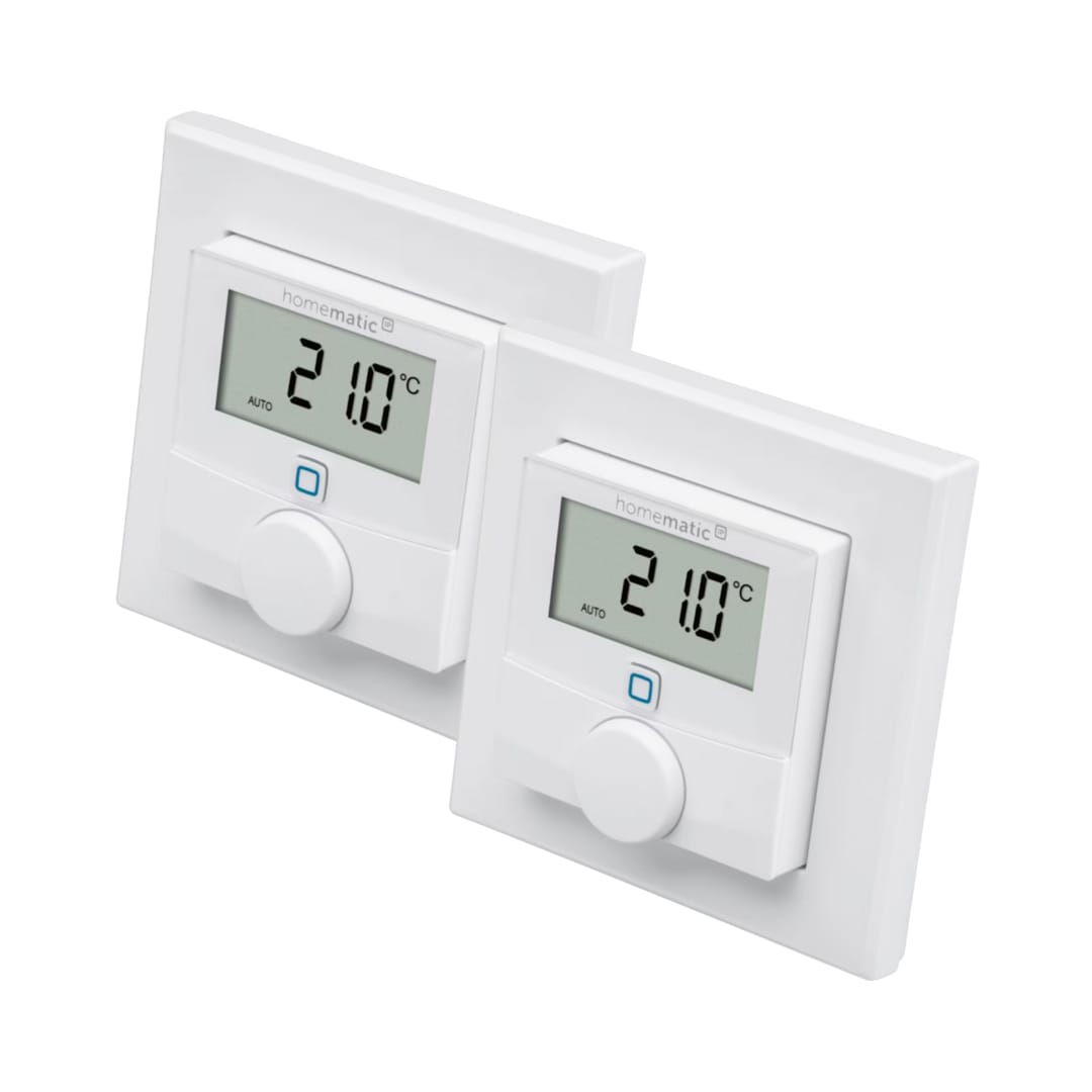 Homematic IP Wandthermostat mit Luftfeuchtigkeitssensor HmIP-WTH-2 • 2er Pack