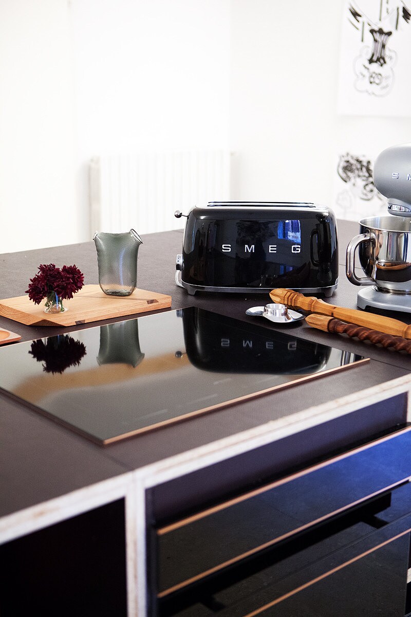 SMEG TSF02BLEU 50s Style Toaster Schwarz