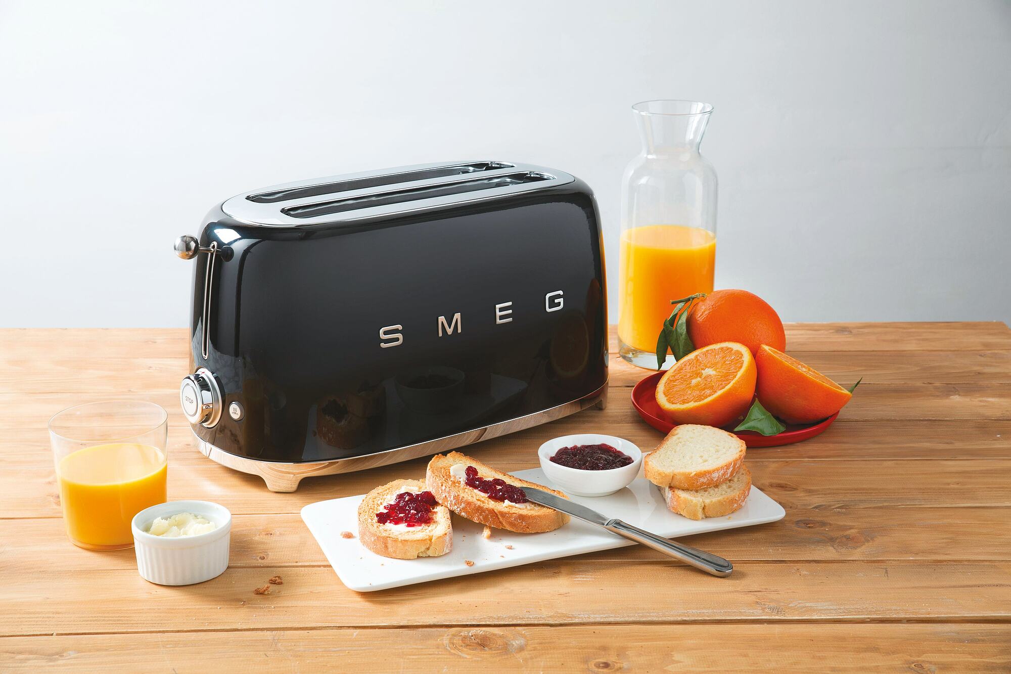 SMEG TSF02BLEU 50s Style Toaster Schwarz