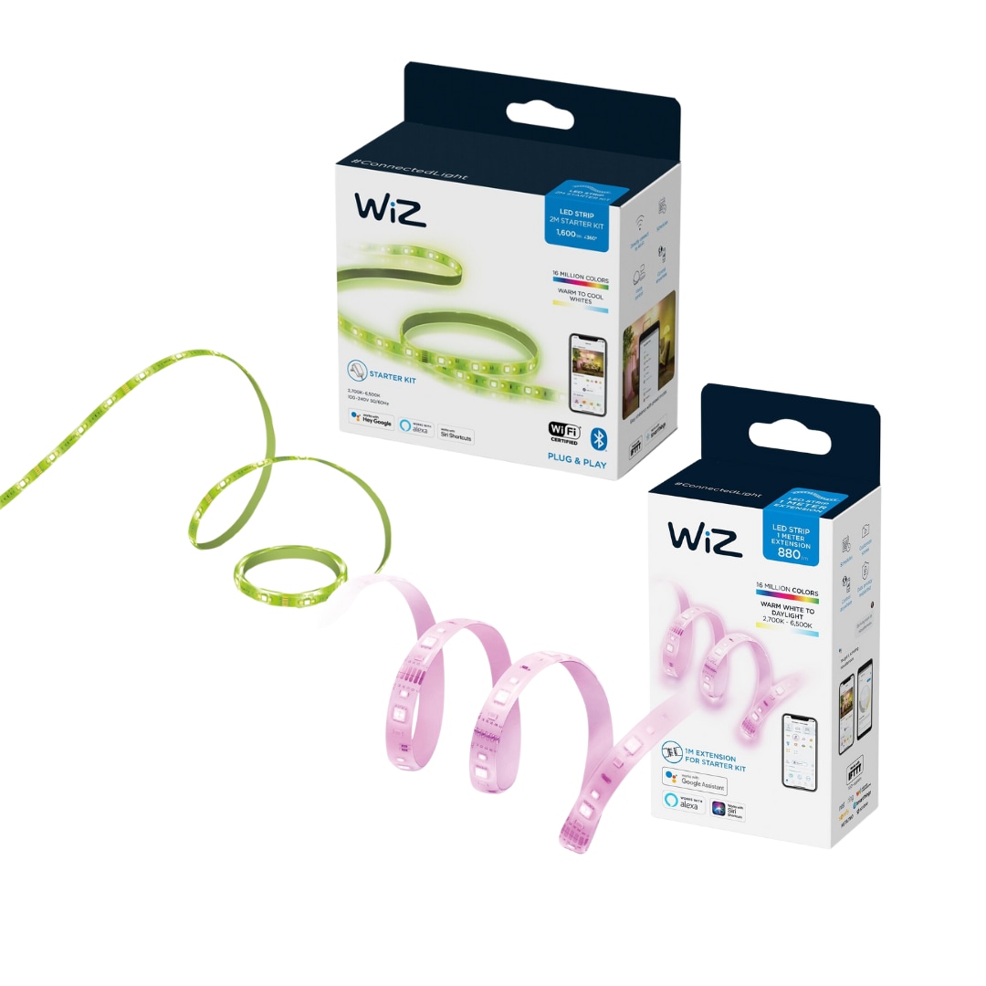 EDU: WiZ Lightstrip Tunable White &amp; Color Set 2m + 1m