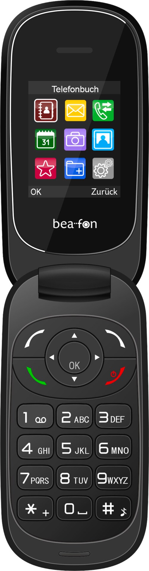 Bea-fon Classic Line C220 Mobiltelefon rot