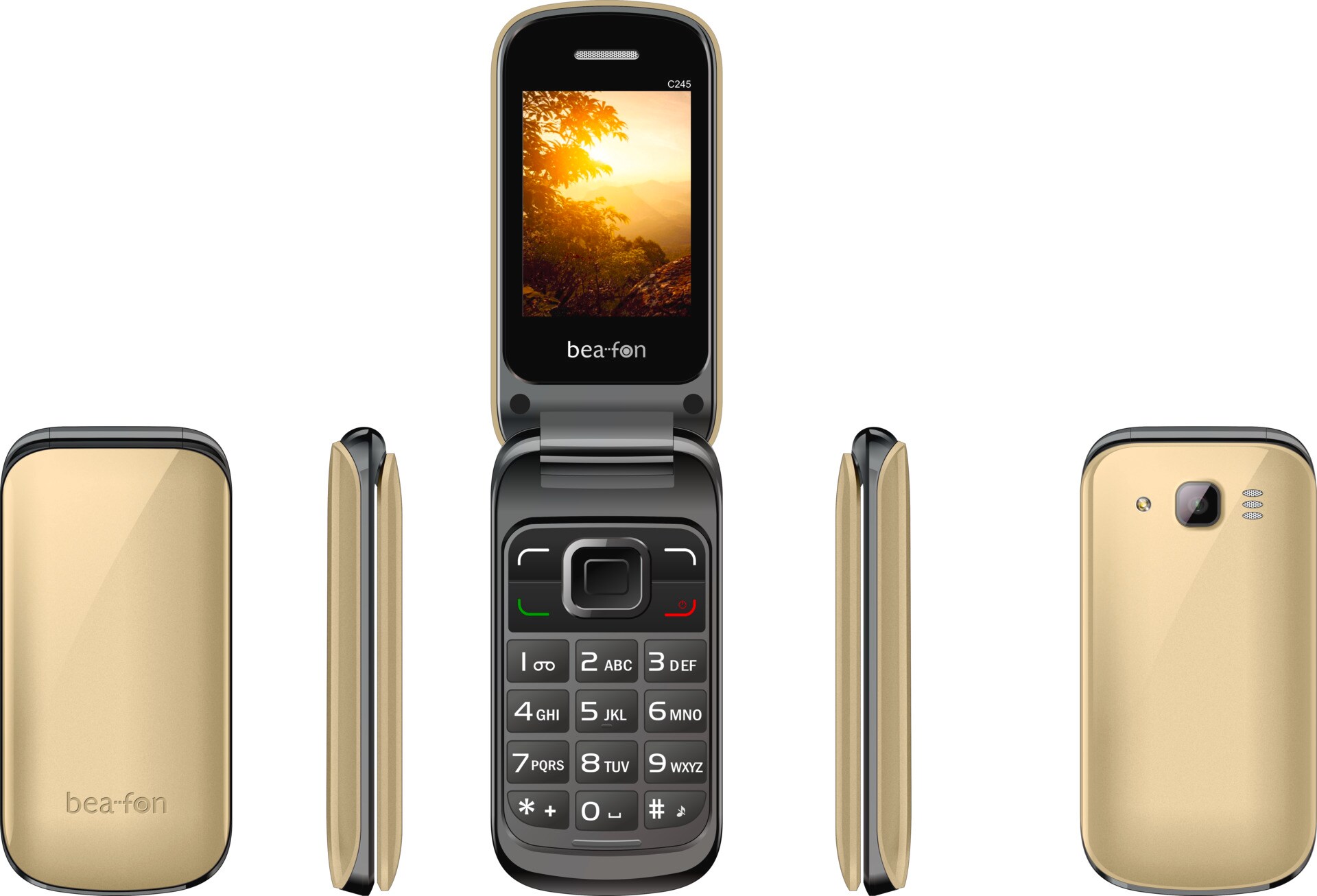 Bea-fon Classic Line C245 Mobiltelefon champagner