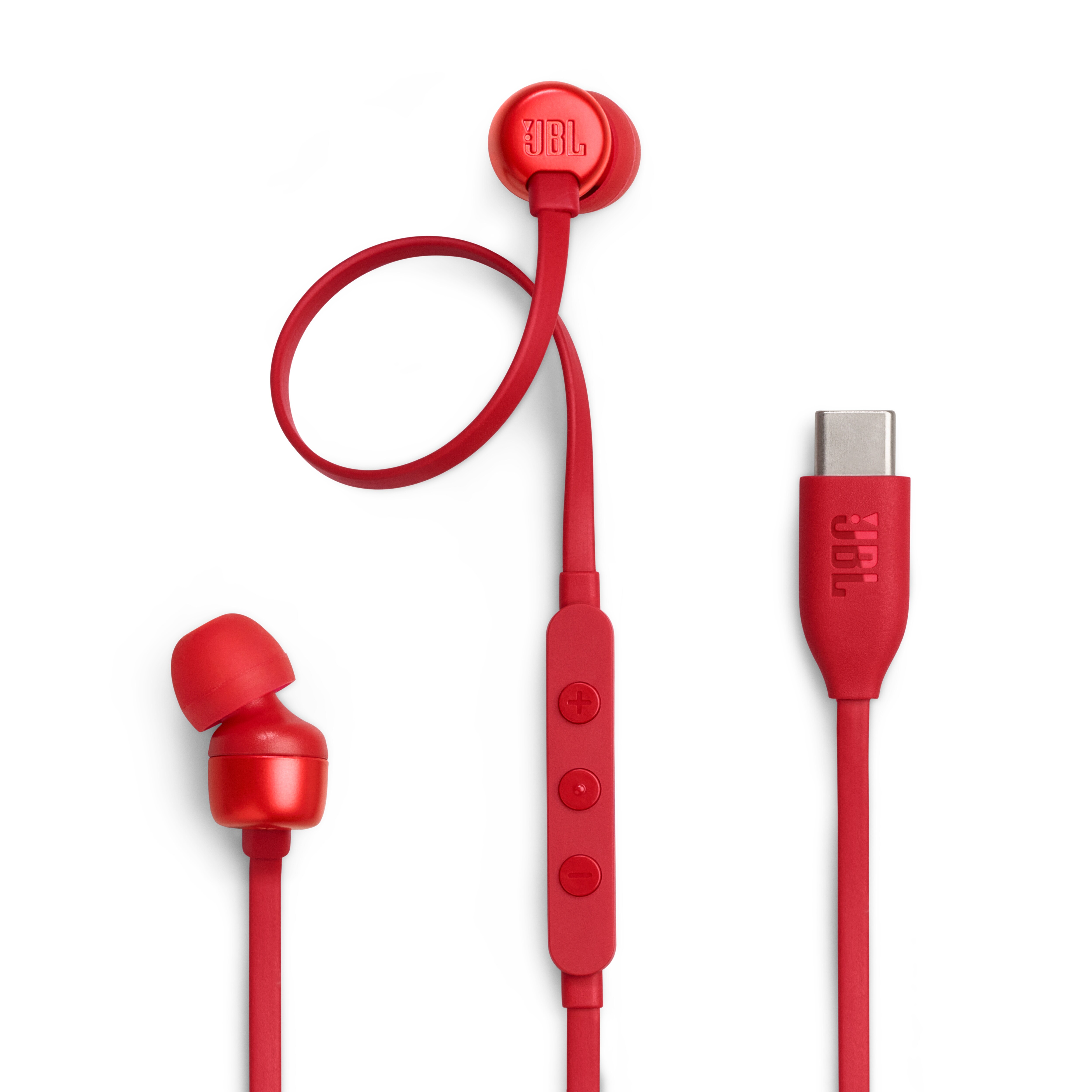 JBL Tune 310C, In-Ear Wired USB-C Headphone with High Resolution,red