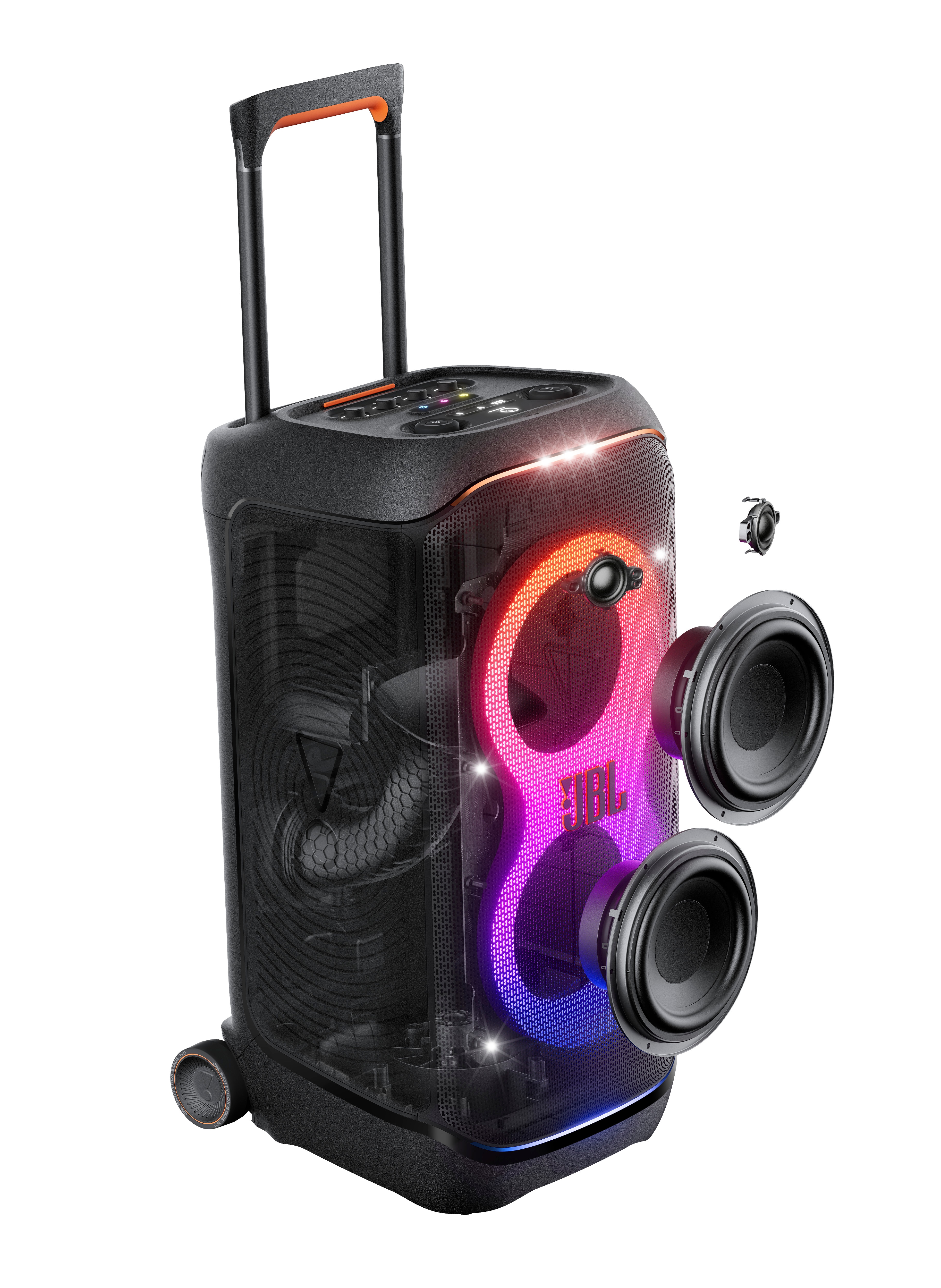 JBL PartyBox STAGE 320 Bluetooth-Lautsprecher schwarz mit Akku und Lichteffekten