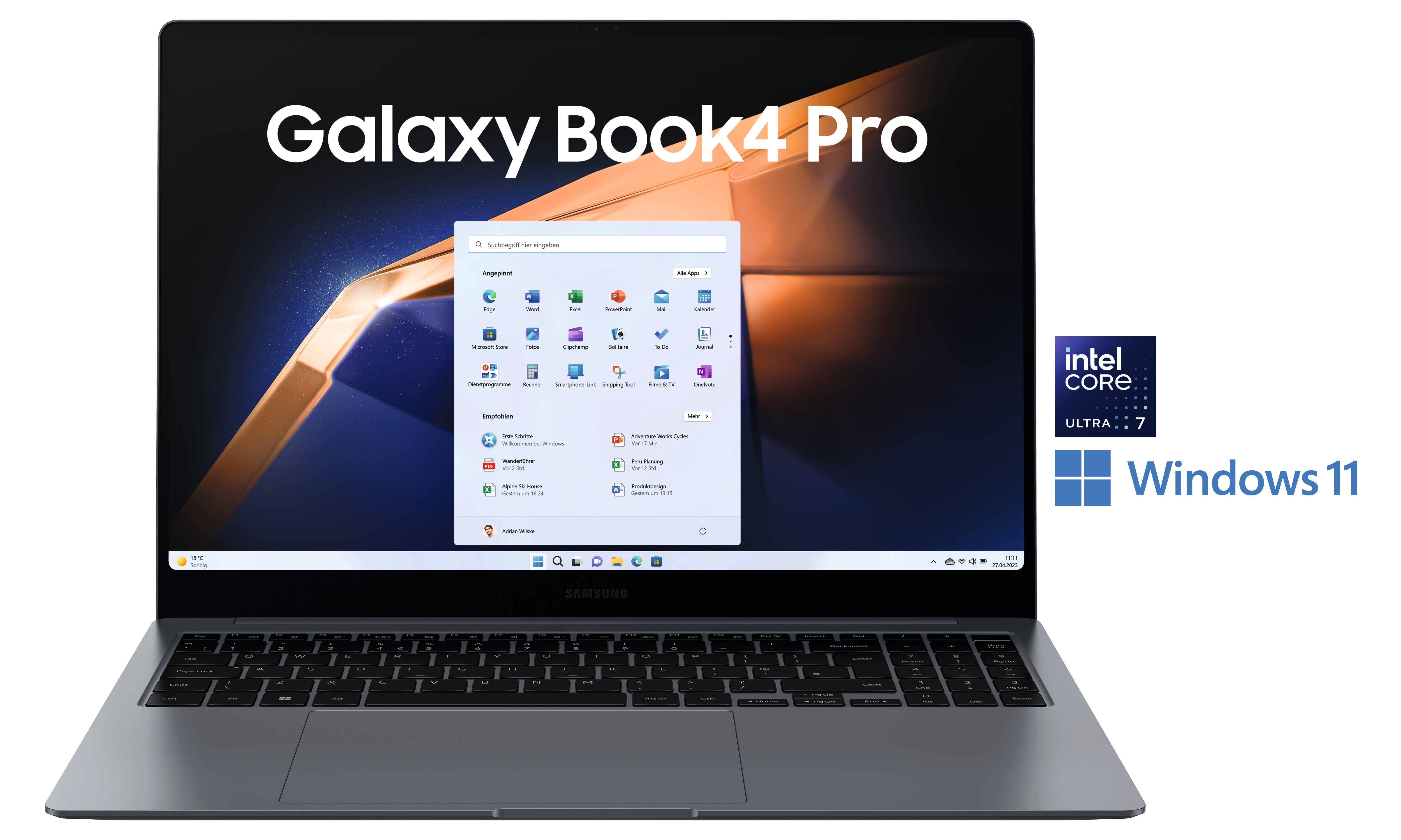 SAMSUNG Galaxy Book4 Pro NP960XGK-KG2DE Ultra 7 155H 16/512GB SSD 16"WQXGA+