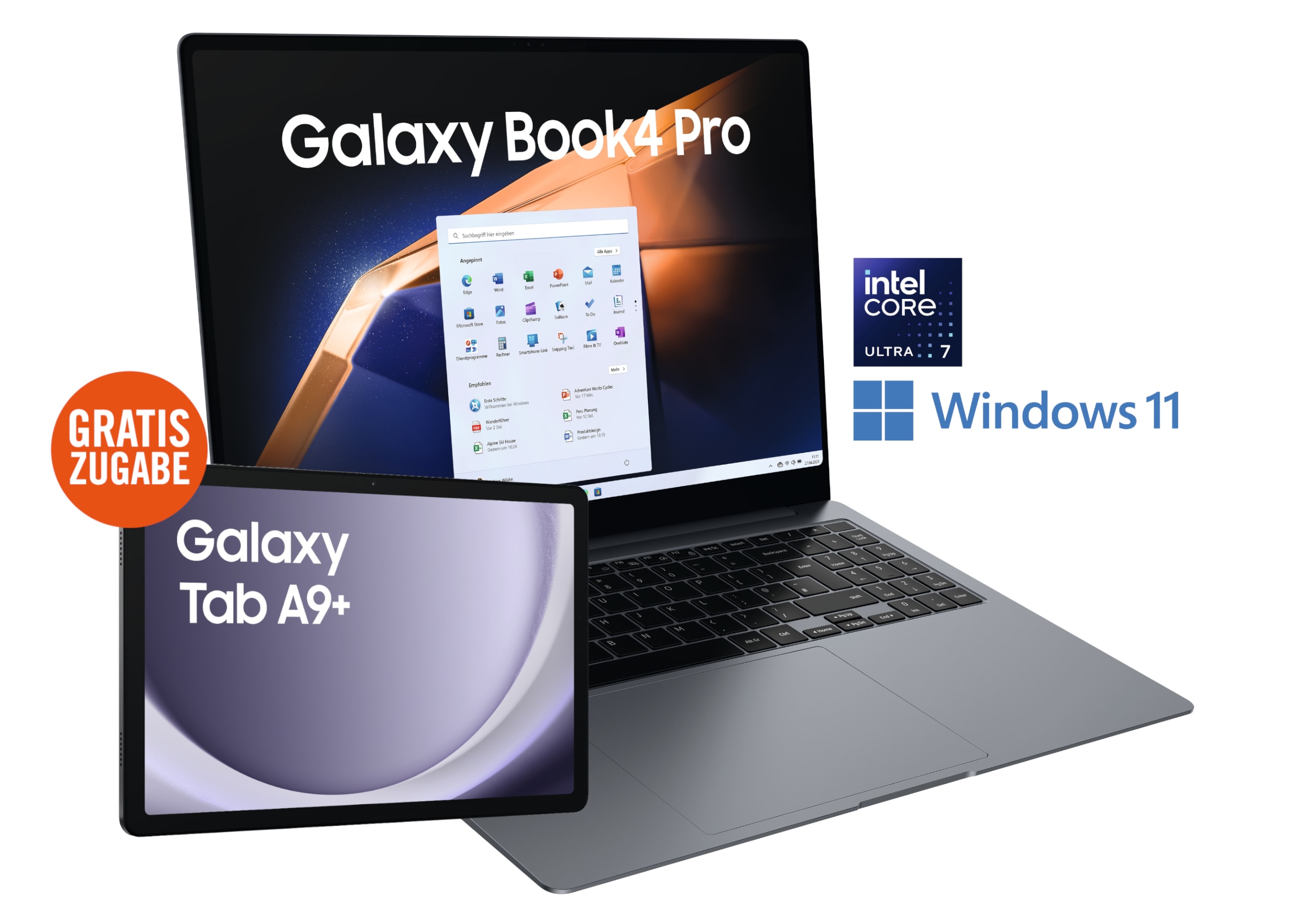 Galaxy Book4 Pro Ultra 7 155H 16/512GB SSD 16"WQXGA+ W11 +TabA9+