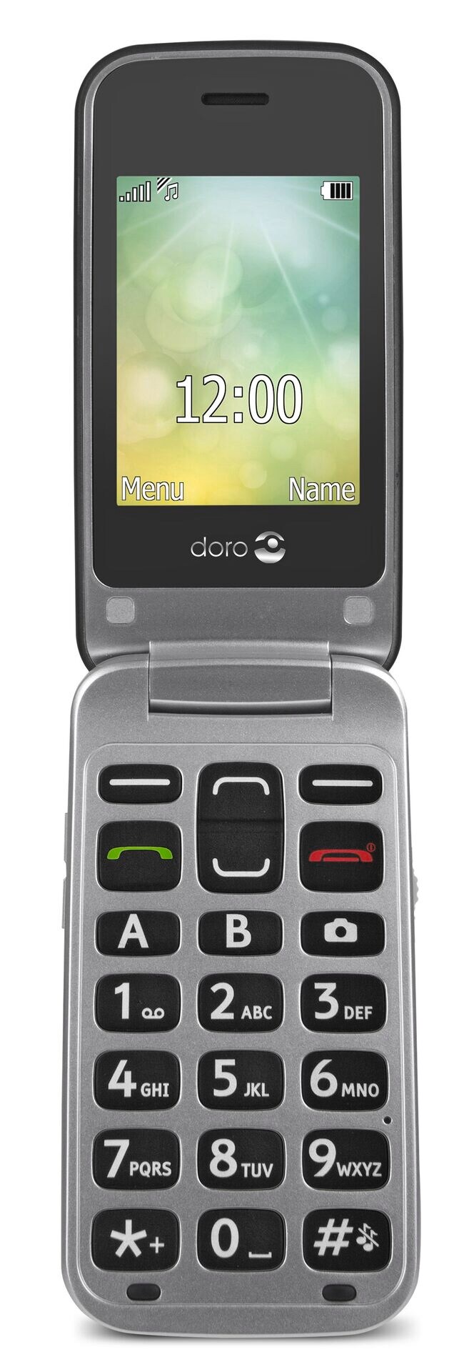 Doro 2424 Mobiltelefon graphit-silber