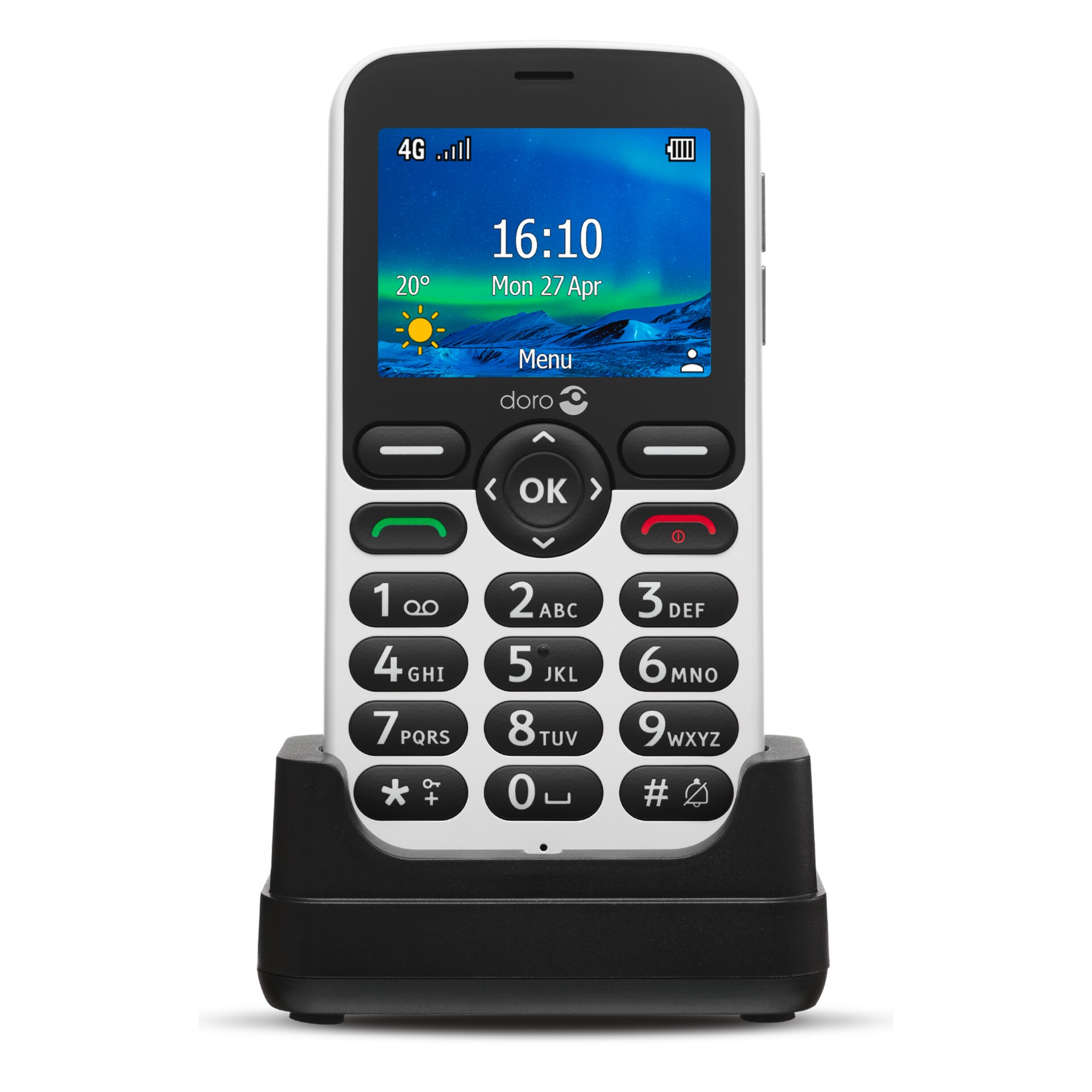 Doro 5860 Mobiltelefon schwarz-weiß