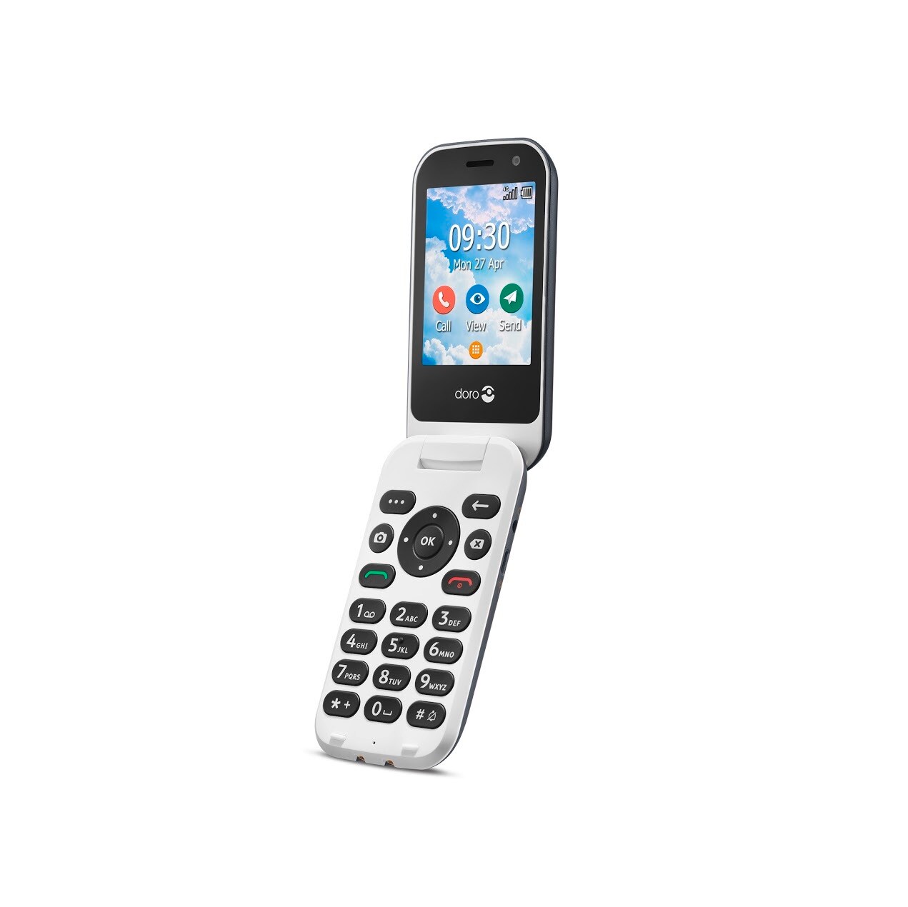 Doro 7080 Mobiltelefon graphit-weiß