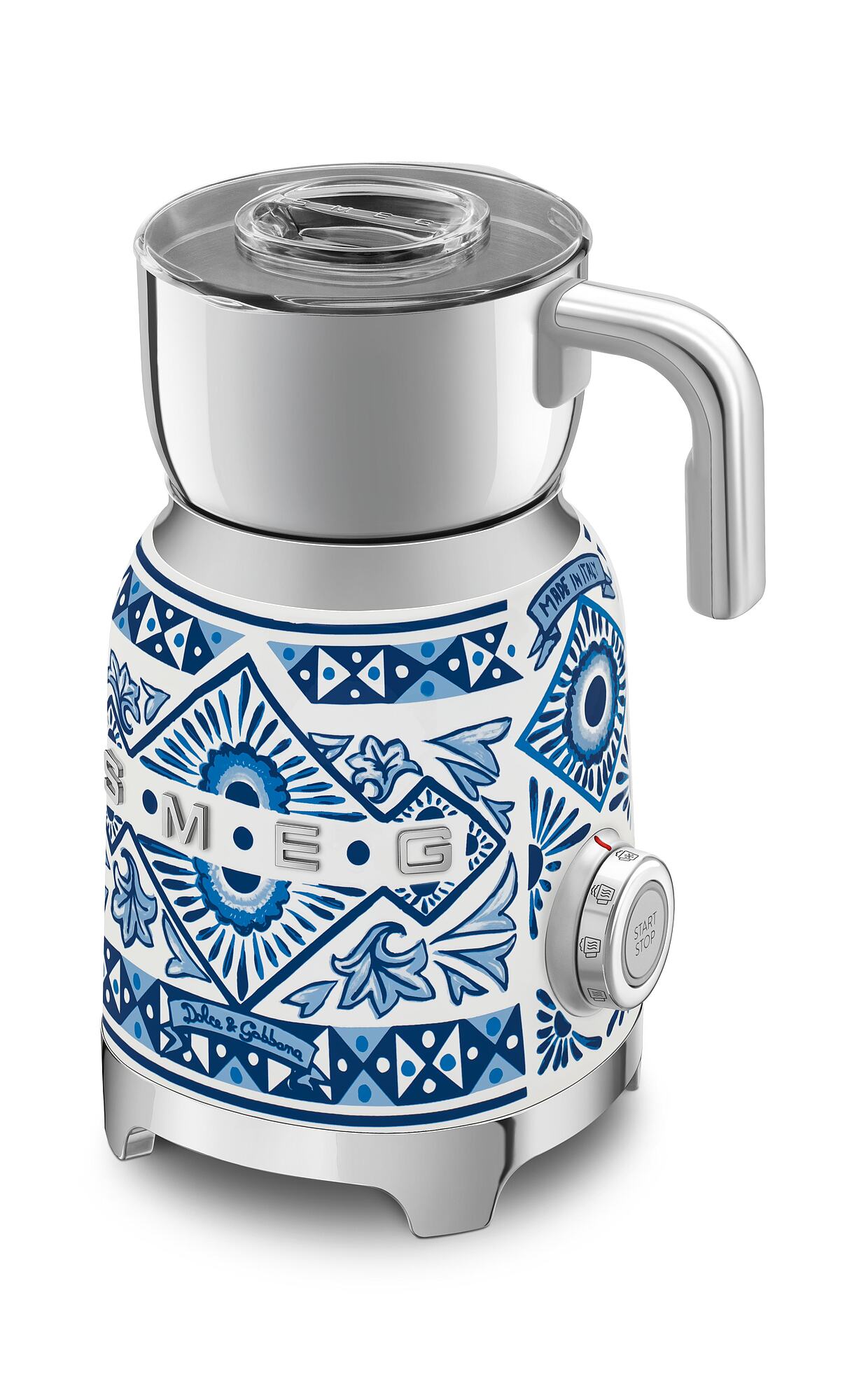 SMEG MFF01DGBEU Dolce &amp; Gabbana Milchaufschäumer Blu Mediterraneo