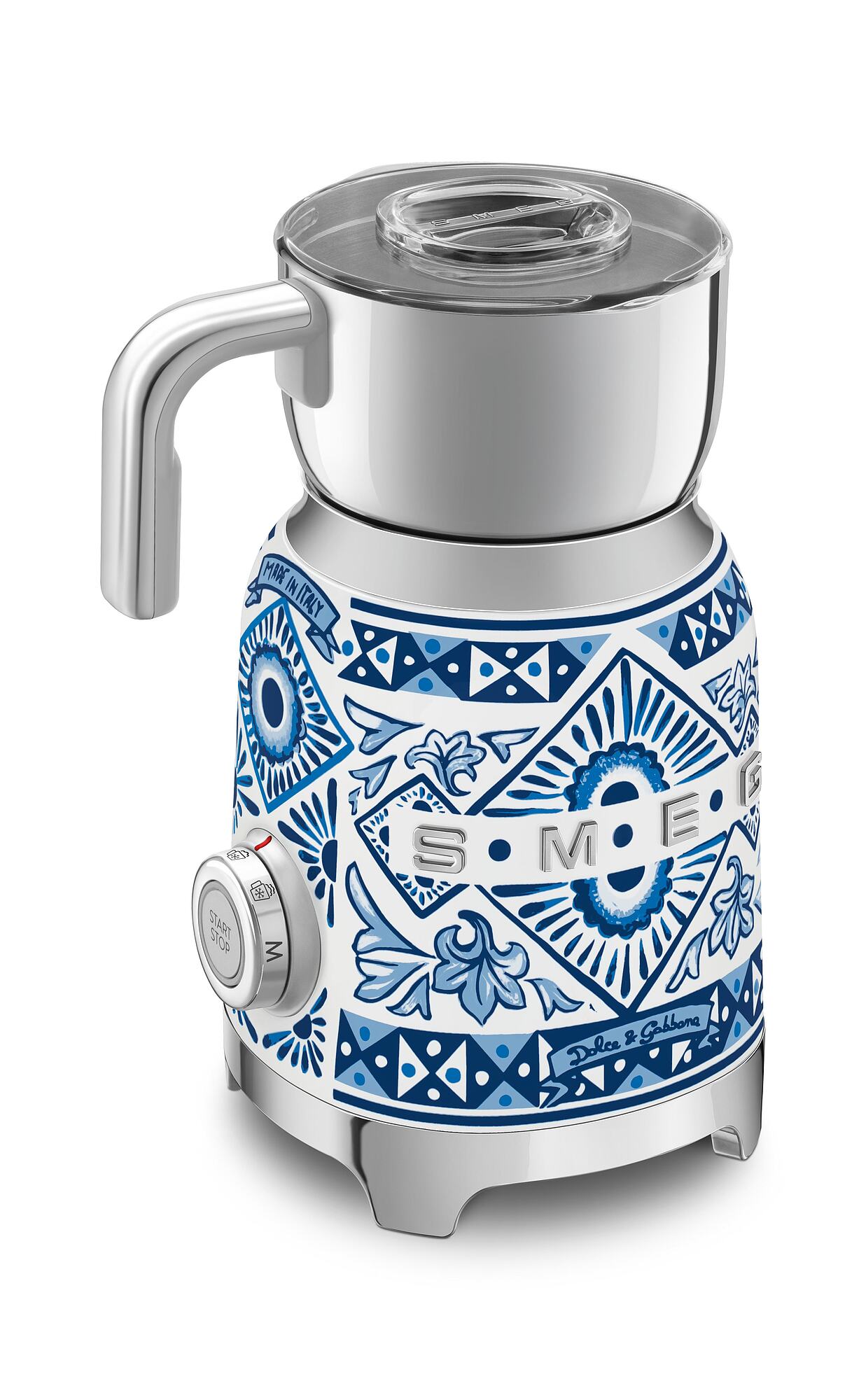 SMEG MFF01DGBEU Dolce &amp; Gabbana Milchaufschäumer Blu Mediterraneo