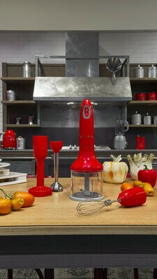 SMEG HBF22RDEU 50s Style Stabmixer - Rot