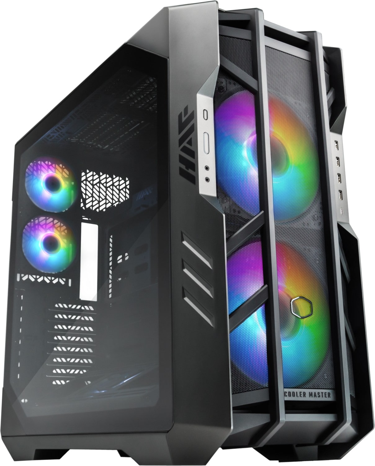 Cooler Master HAF 700 Titanium Grey Big Tower Gaming Gehäuse grau