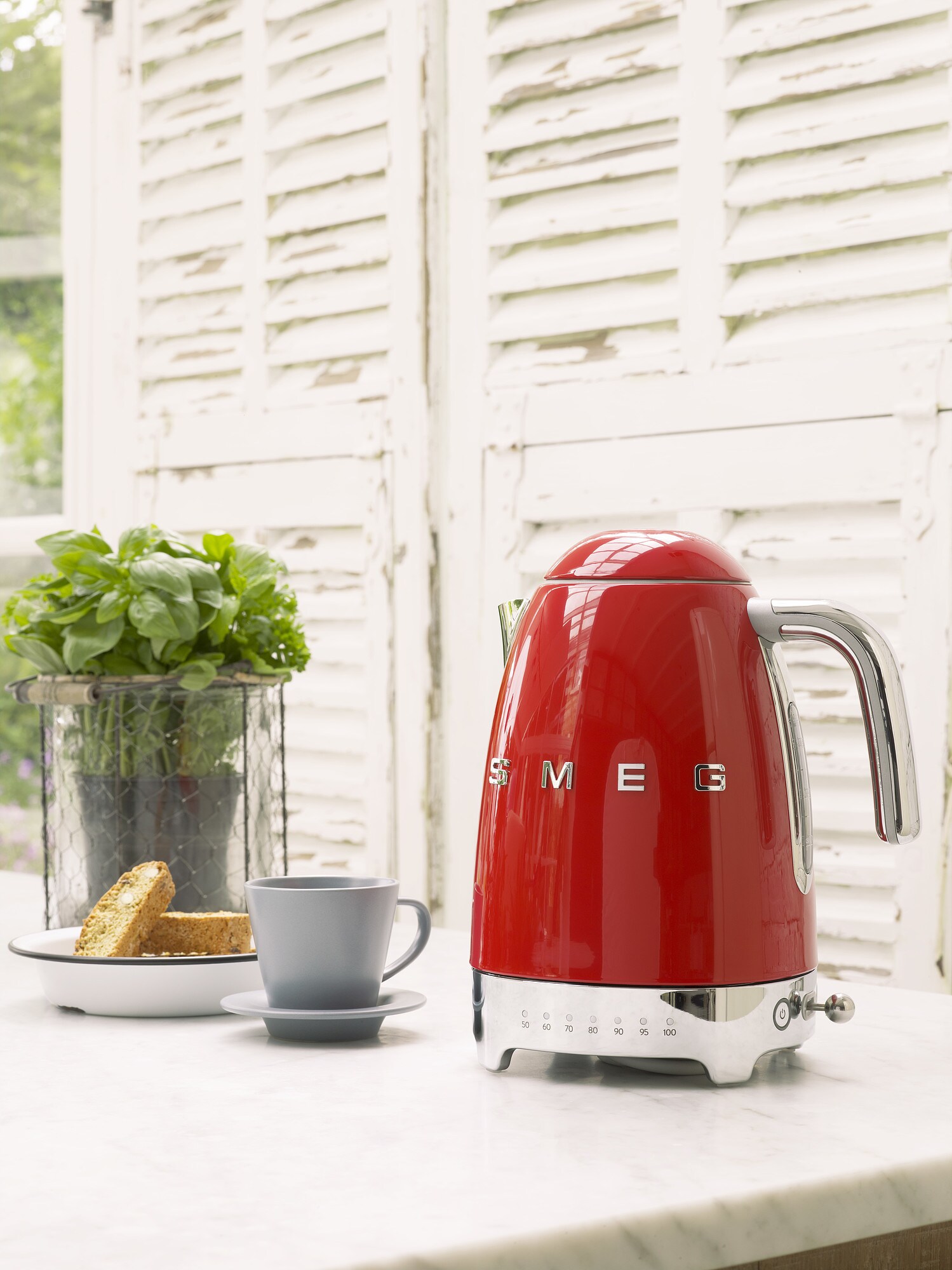 SMEG KLF04RDEU 50s Style Wasserkocher Rot