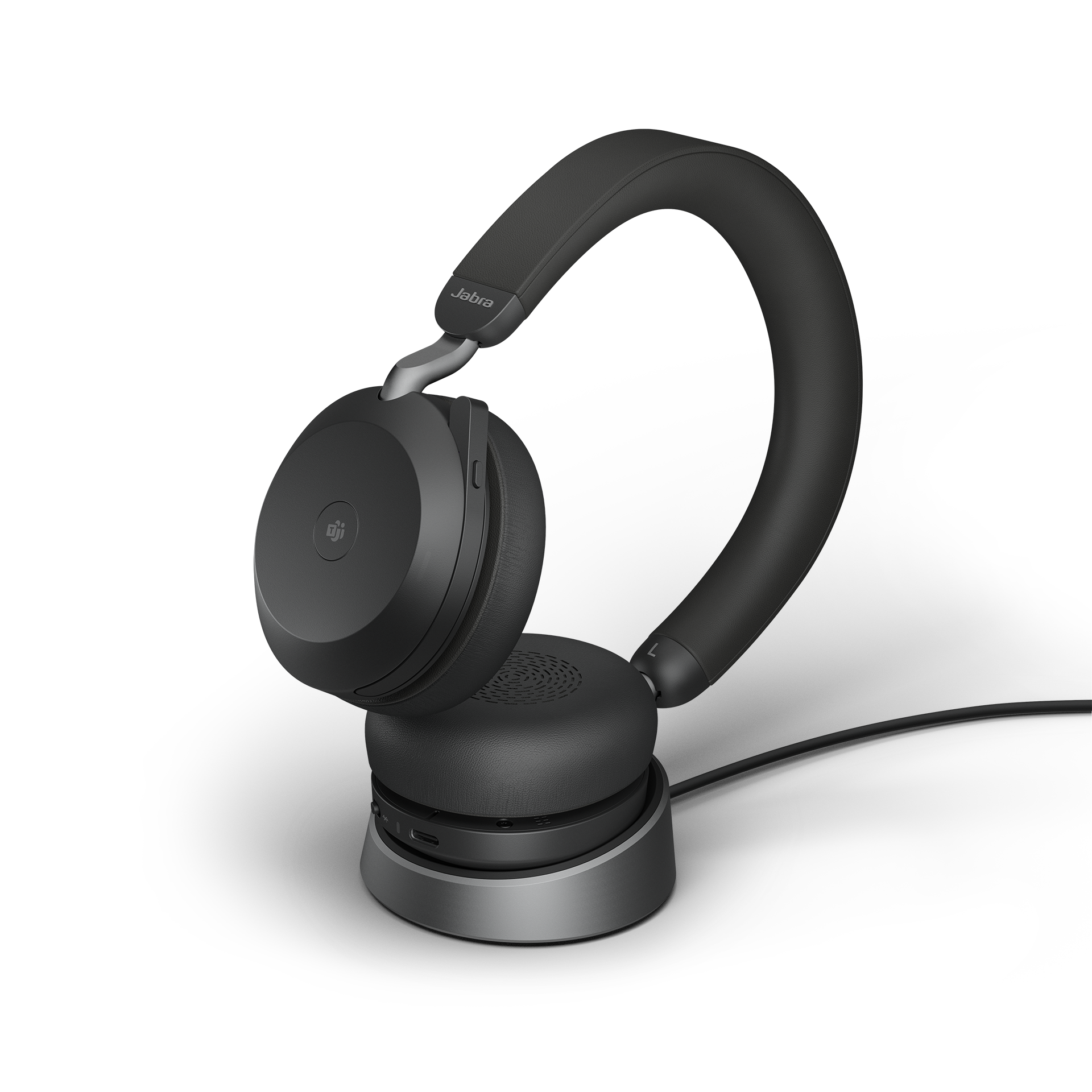 Jabra Evolve2 75 Schwarz - USB-C, MS-Teams inkl. Ladestation