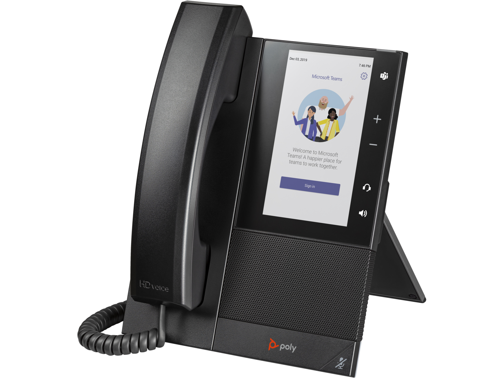 Poly CCX 505 Business-Medientelefon für Microsoft Teams, PoE-fähig