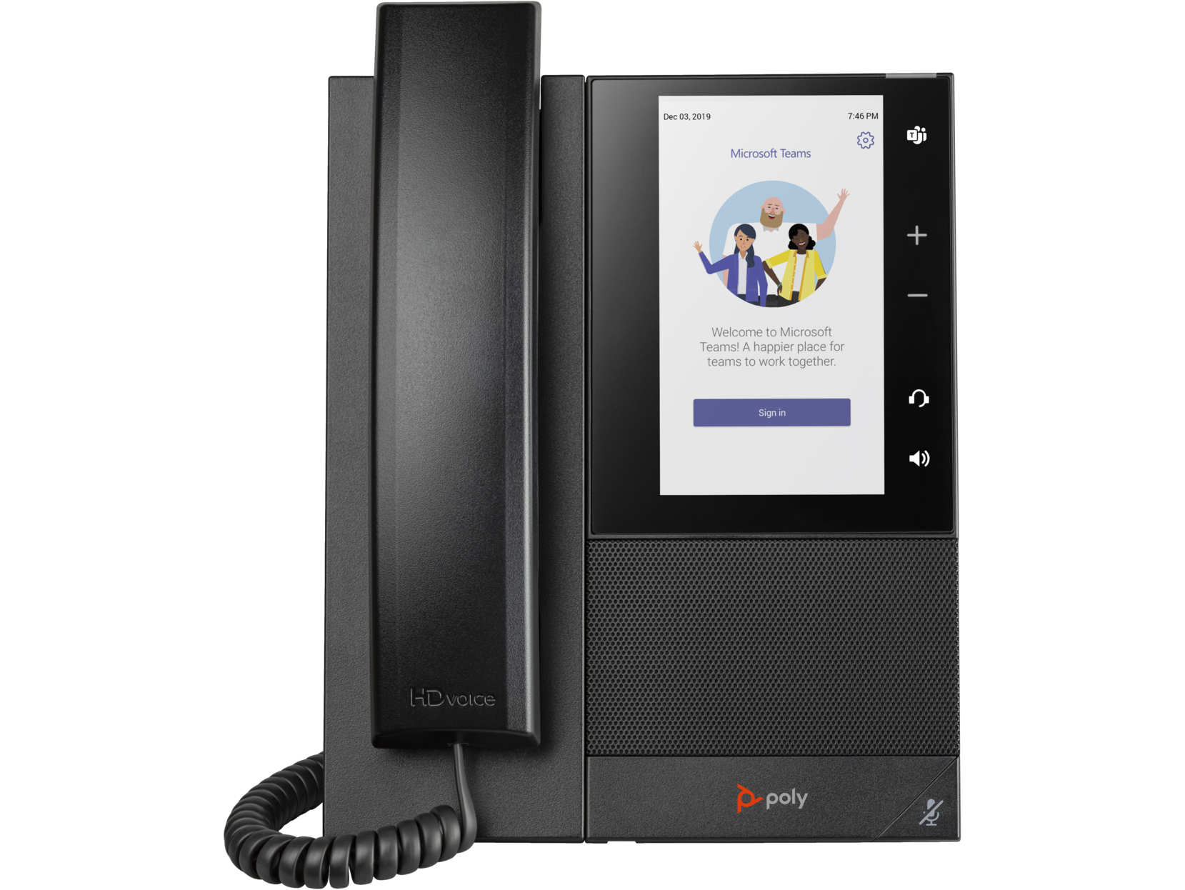 Poly CCX 505 Business-Medientelefon für Microsoft Teams, PoE-fähig