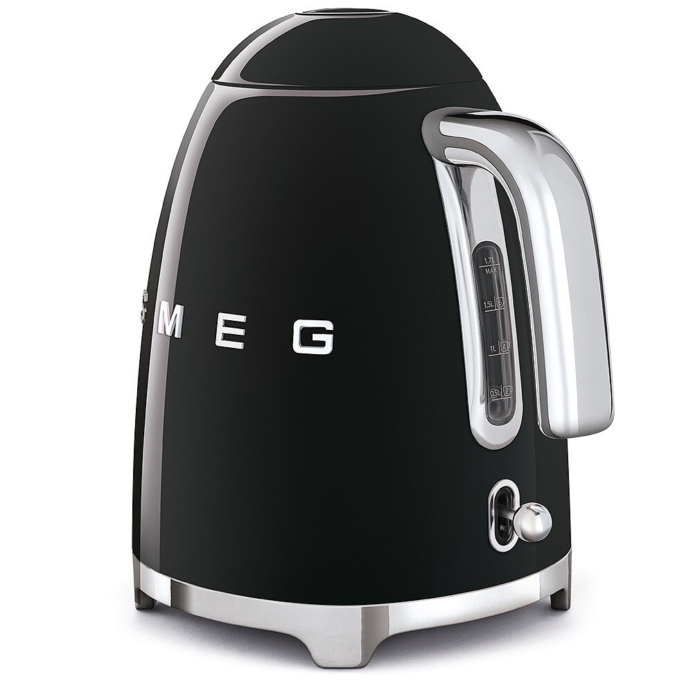 SMEG KLF03BLEU 50s Style Wasserkocher Schwarz