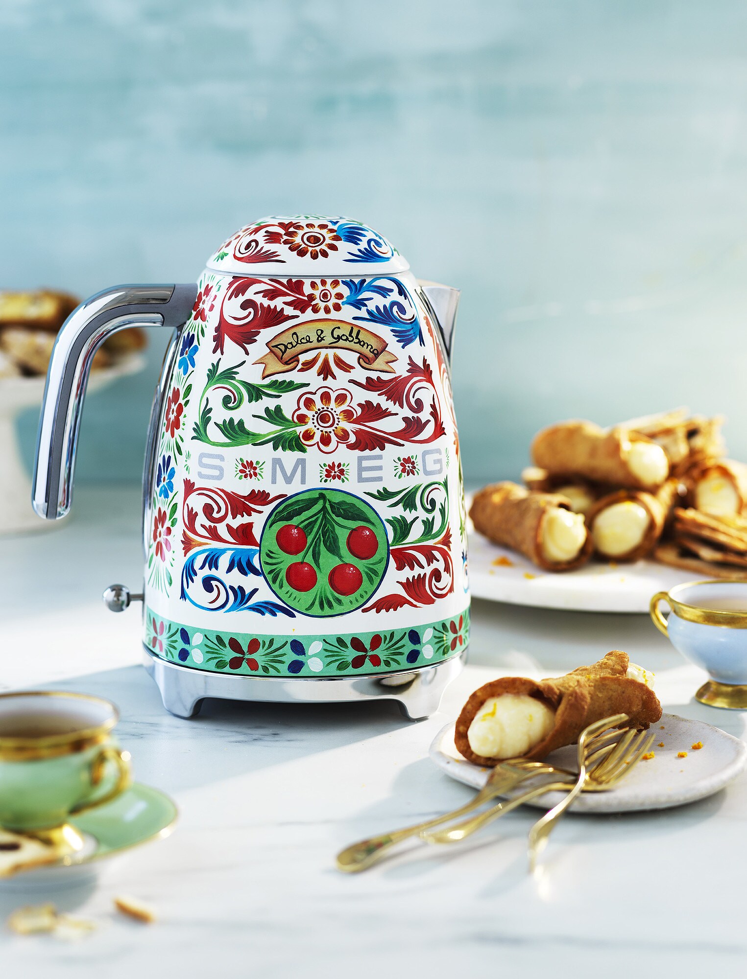 SMEG KLF03DGEU Dolce &amp; Gabbana Wasserkocher Sicily is my love