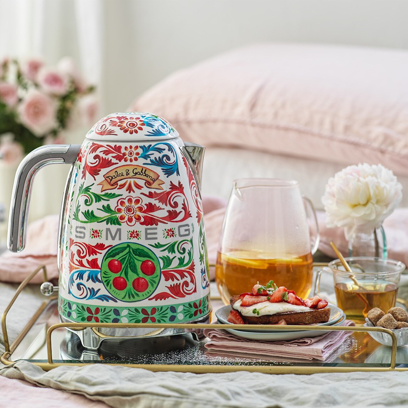 SMEG KLF03DGEU Dolce &amp; Gabbana Wasserkocher Sicily is my love