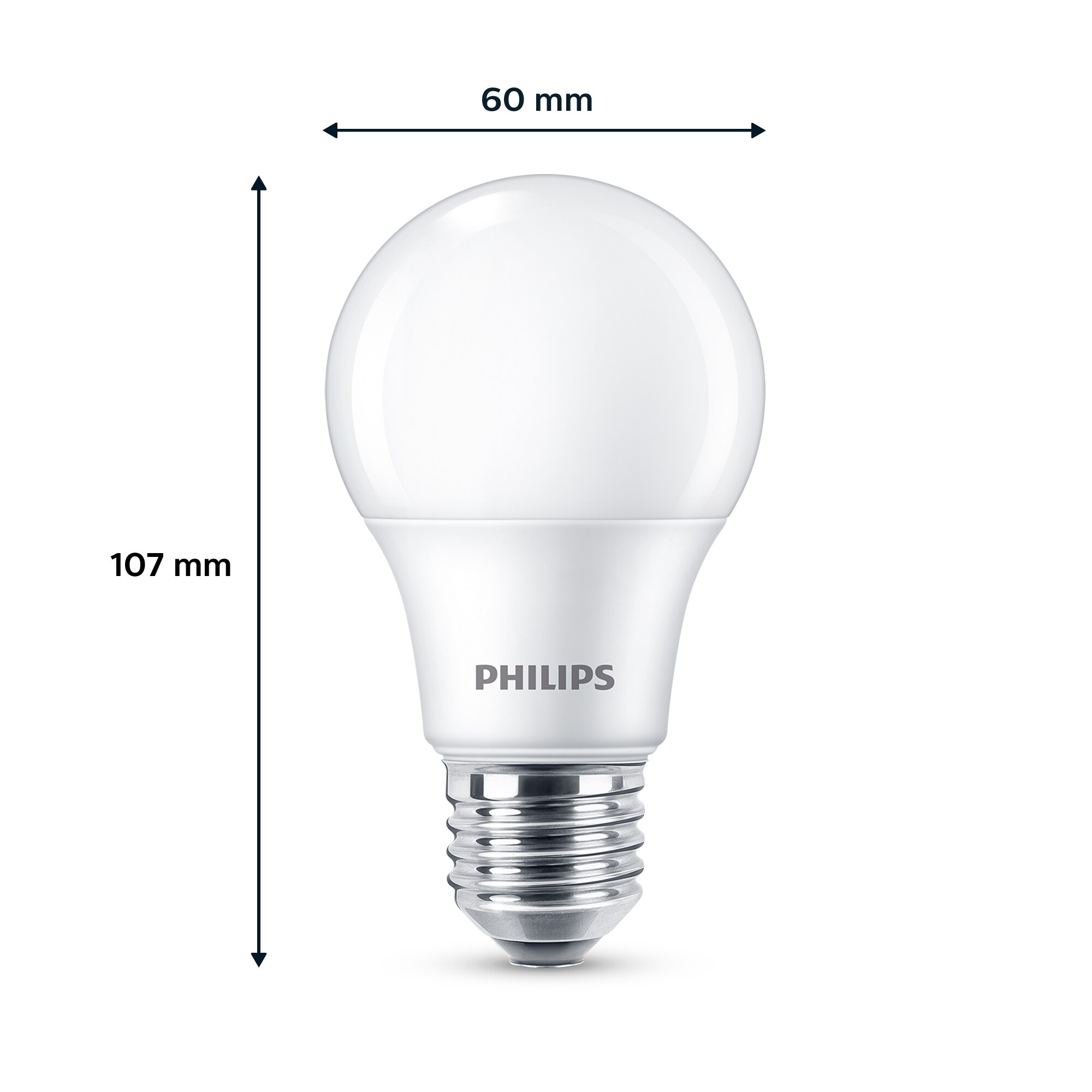 Philips LED Normallampe mit 40W, E27 Sockel, Klar, Warmwhite (2700K)