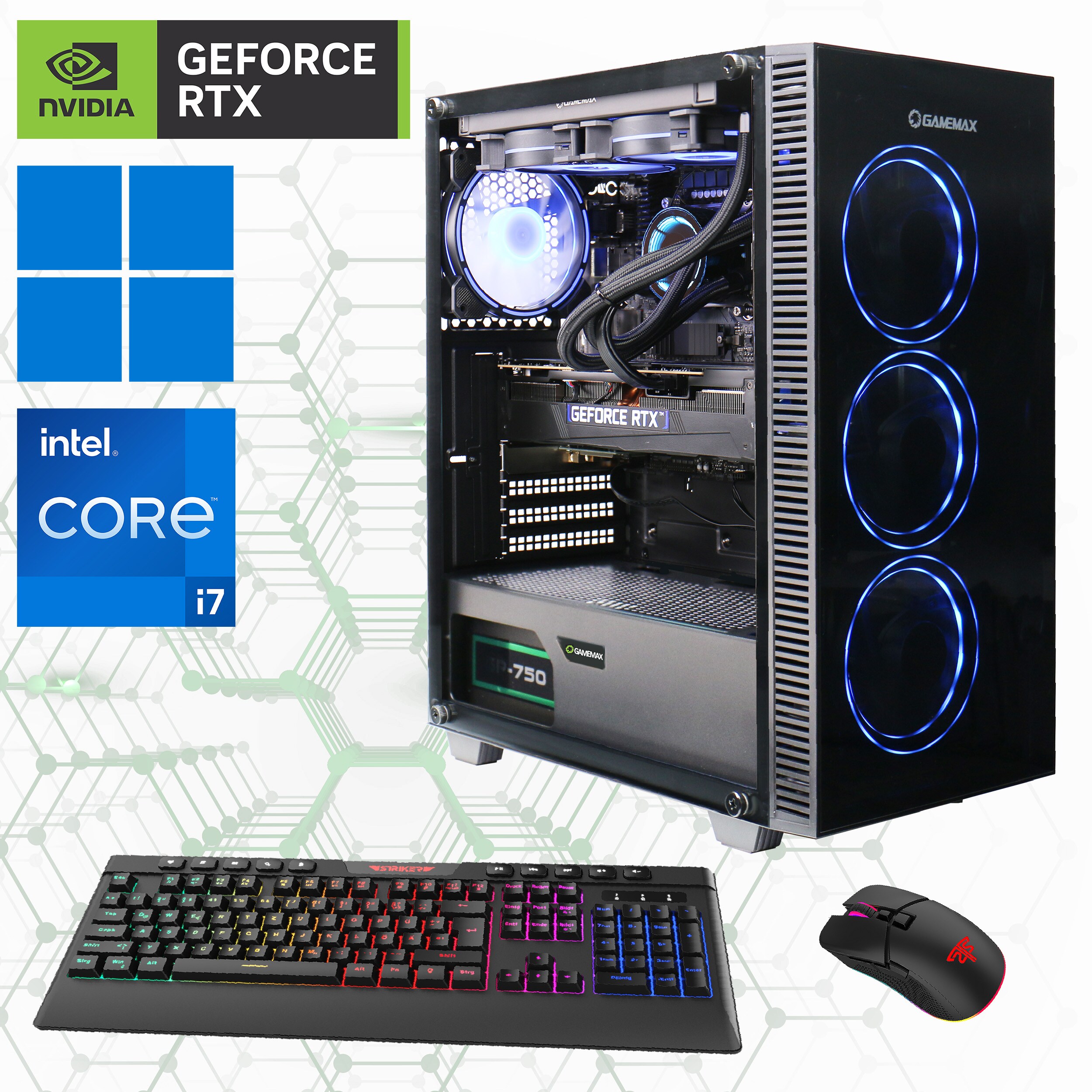 Hyrican Gamemax Draco XD 7256 i7-14700KF 32GB/2TB SSD RTX4060 Super W11