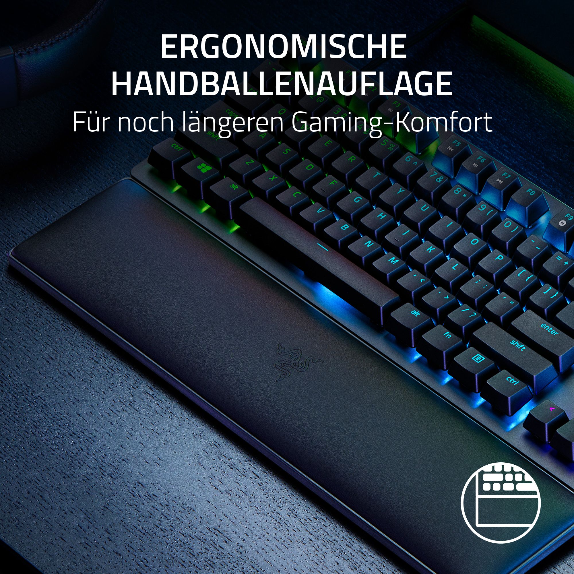 RAZER ISKUR V2 Fabric inkl. Huntsman V2 TKL Purple Switch Gaming Tastatur