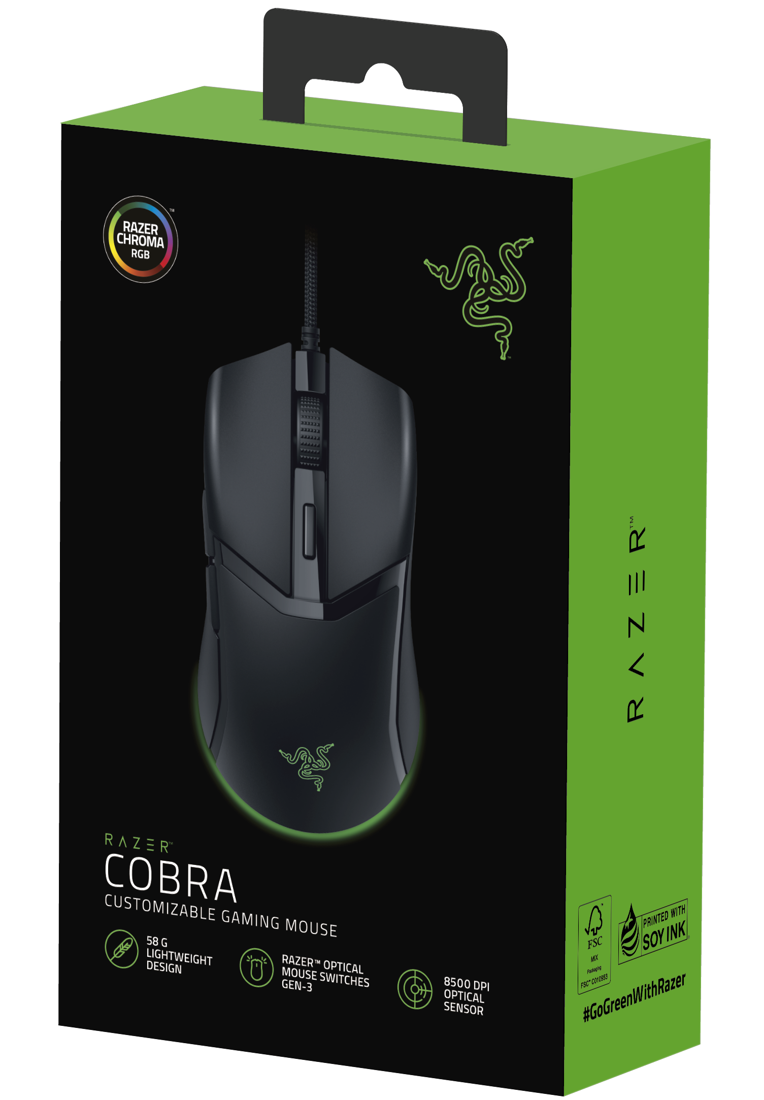 RAZER Cobra - Leichte kabelgebundene Gaming-Maus mit Razer™ Chroma RGB