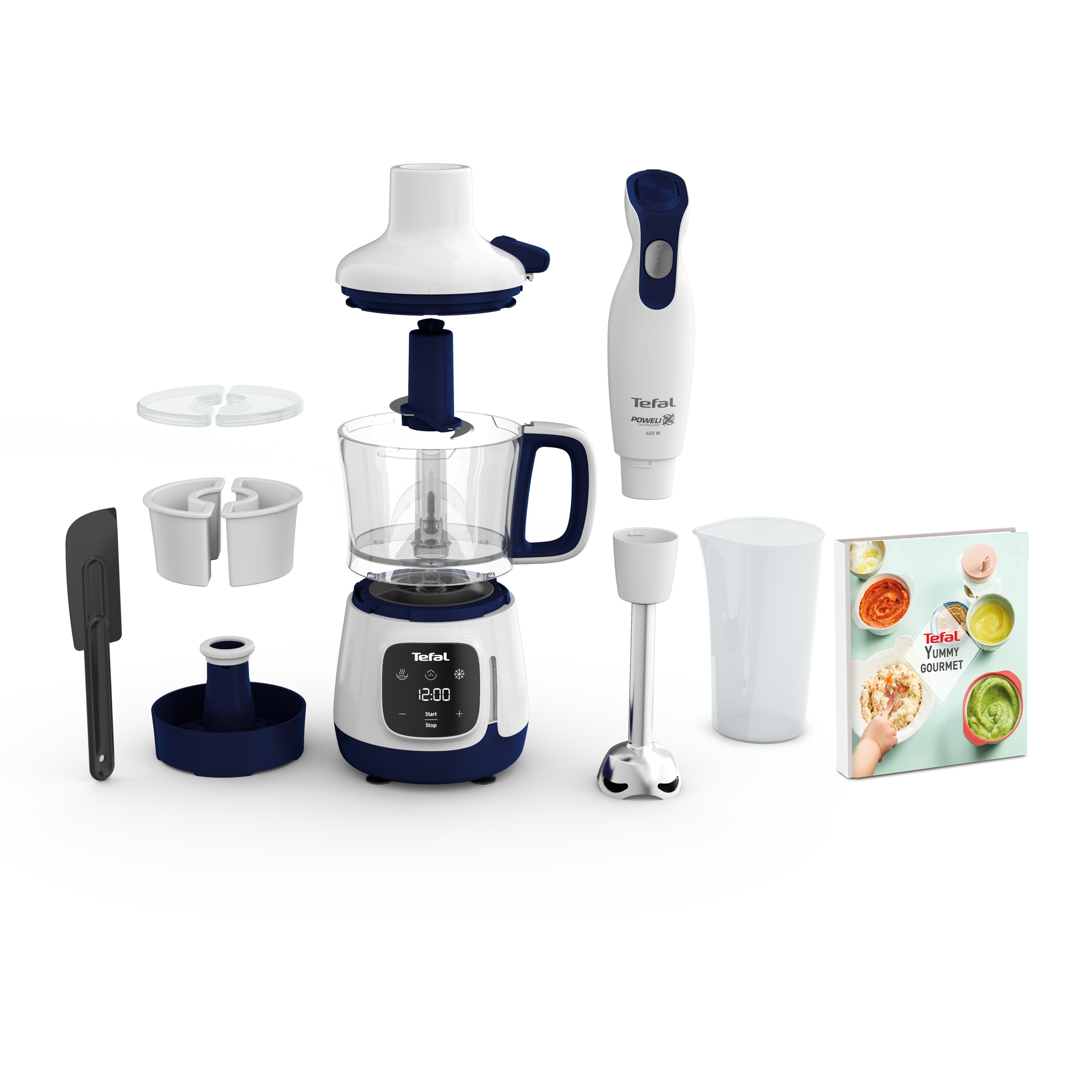 Tefal HB55W4 Yummy Gourmet 4-in-1-Babynahrungszubereiter