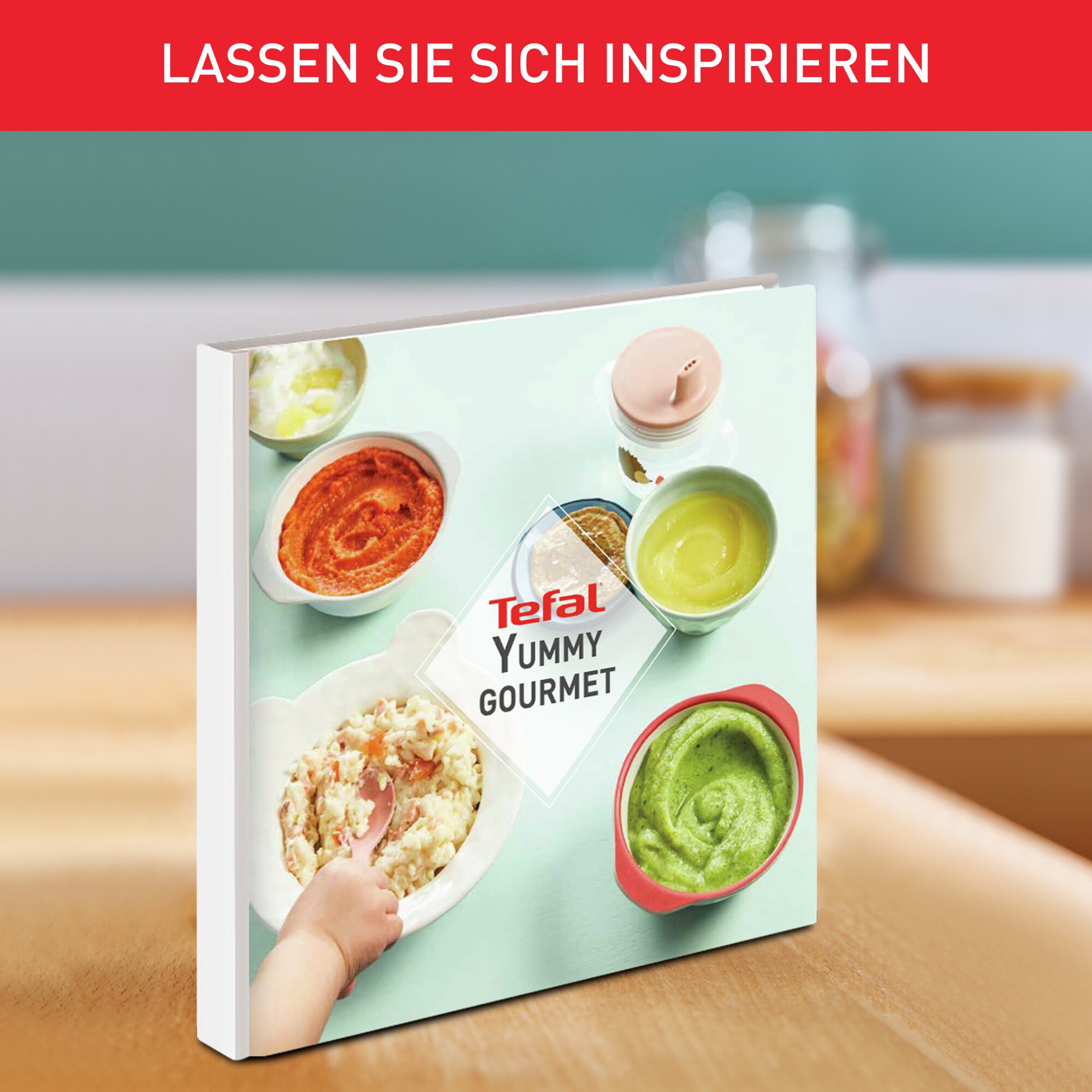 Tefal HB55W4 Yummy Gourmet 4-in-1-Babynahrungszubereiter