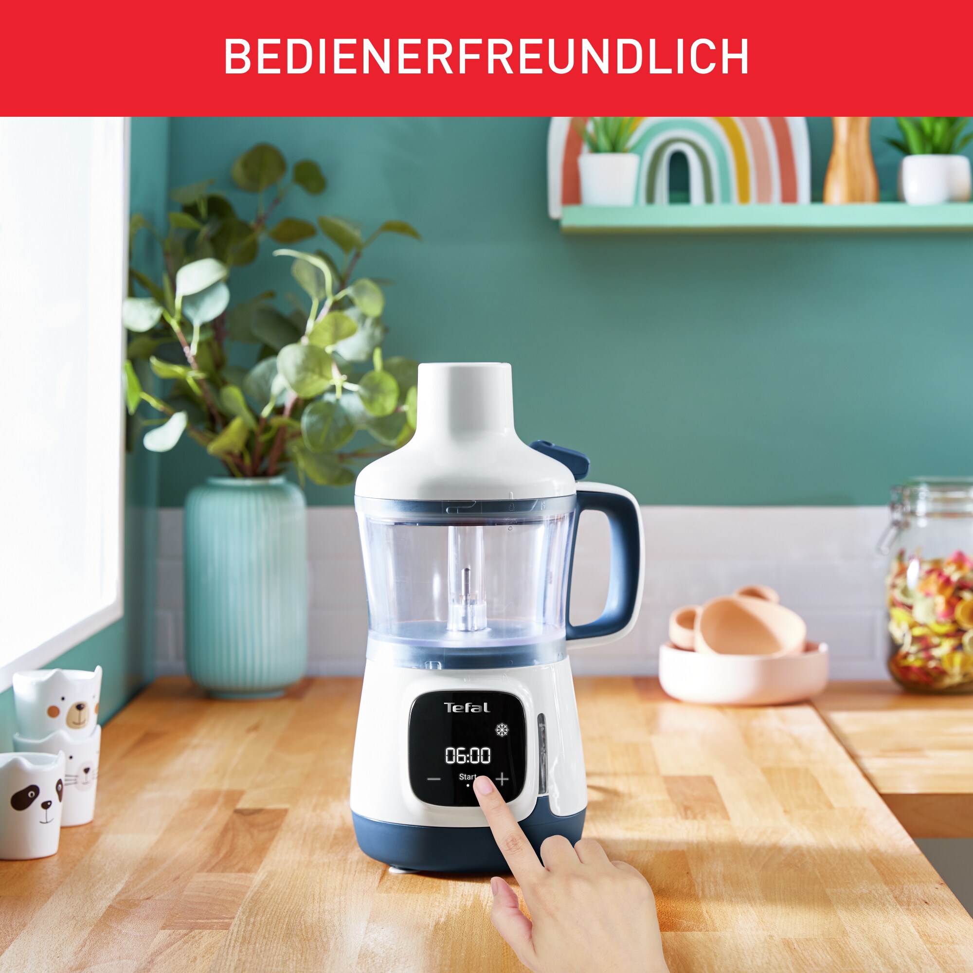 Tefal HB55W4 Yummy Gourmet 4-in-1-Babynahrungszubereiter