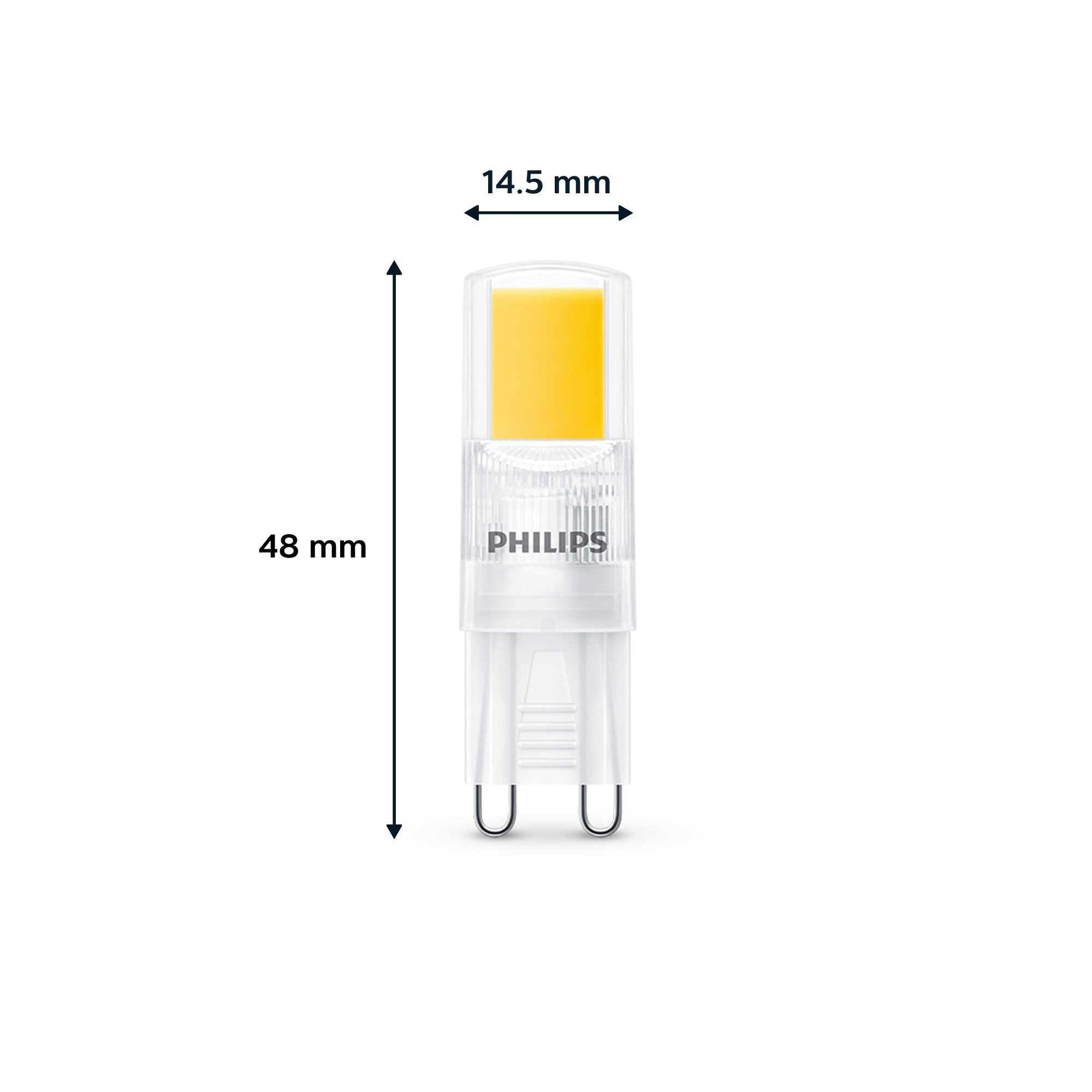 Philips LED Standard Brenner mit 25W, G9 Sockel, Warmwhite (2700K) 6er Pack