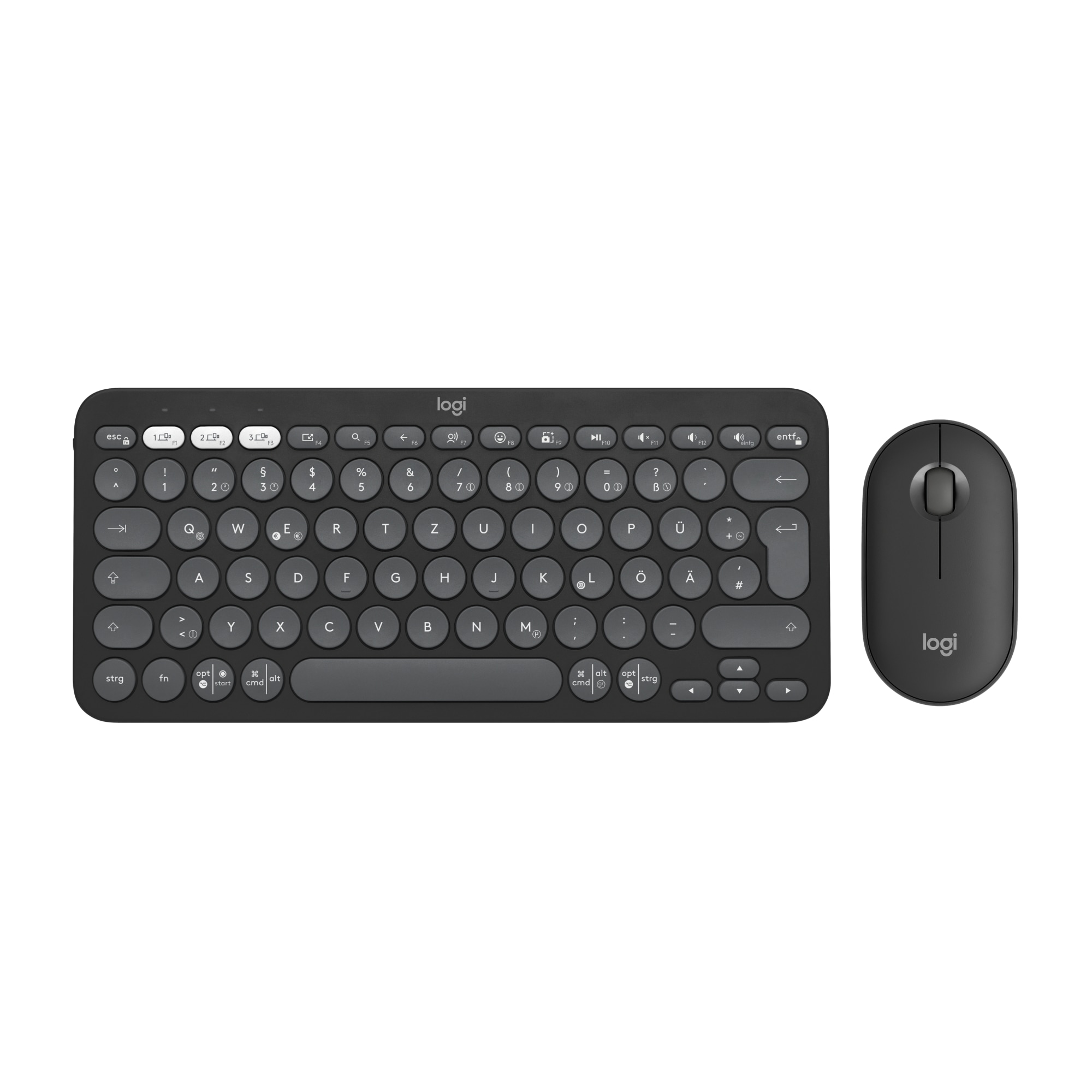 *Logitech Pebble 2 Combo Graphite - Multi-Device Bluetooth®-Combo