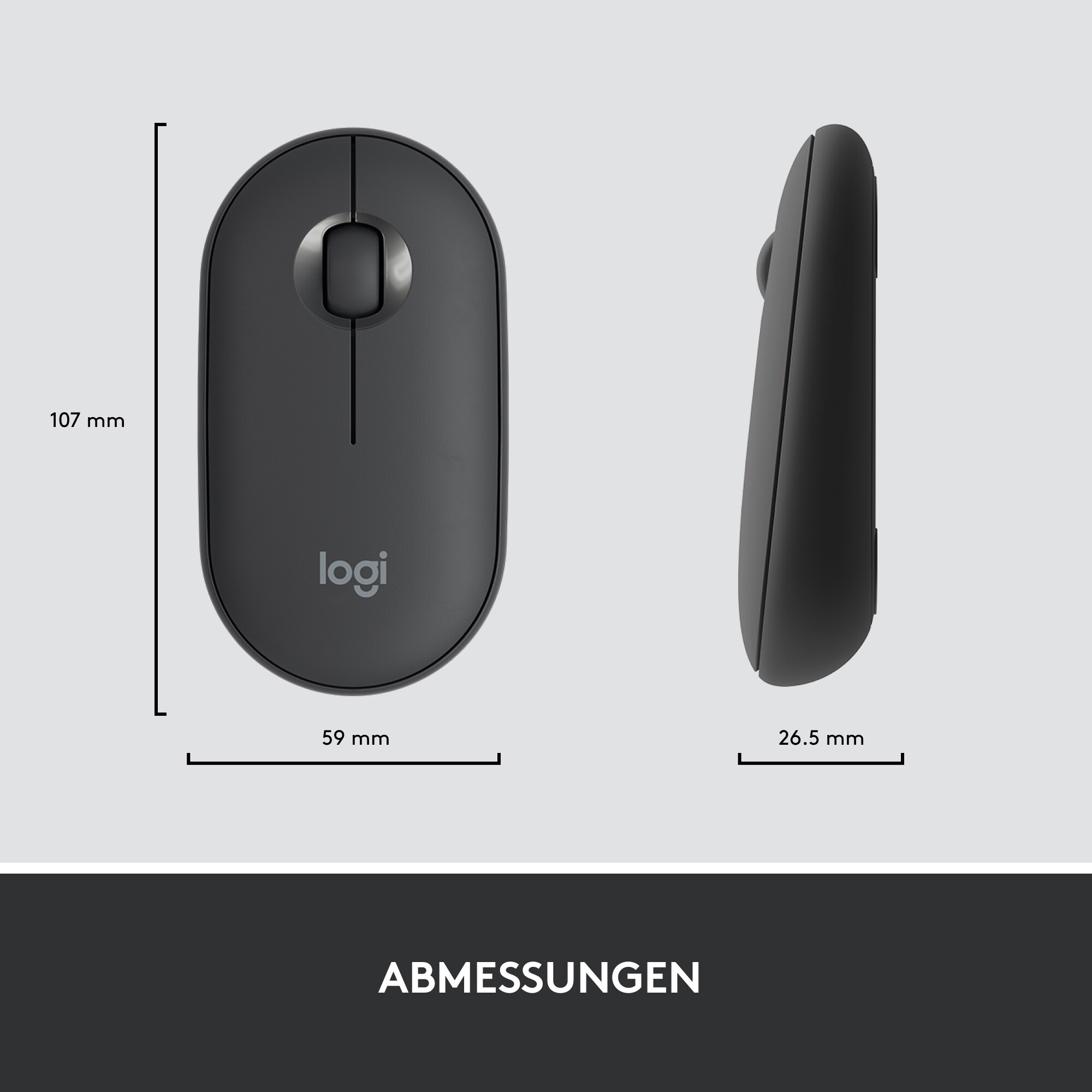 Logitech MK470 Kabellose Maus-Tastaturkombination Schwarz