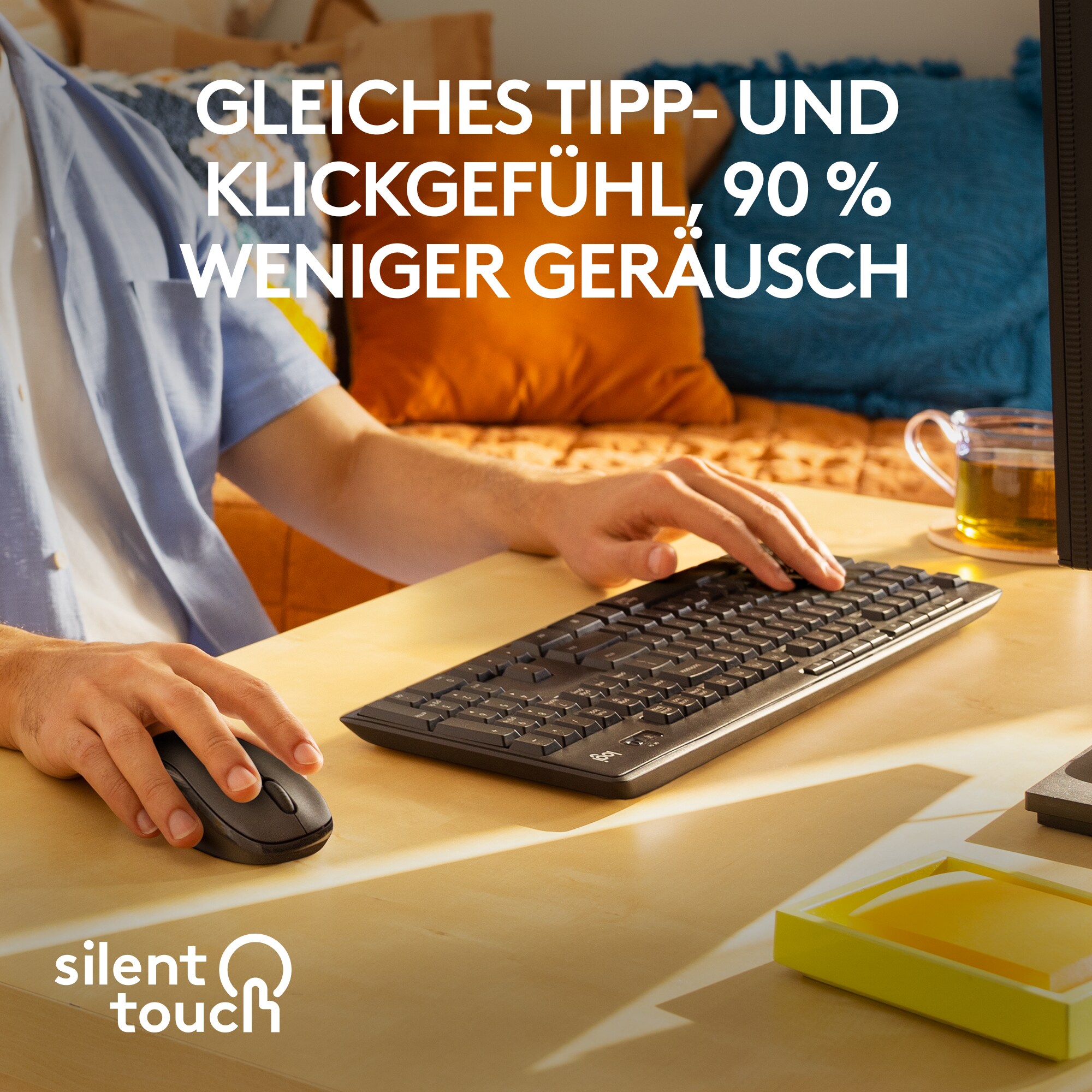 Logitech MK295 Silent Kabellose Maus-Tastaturkombination